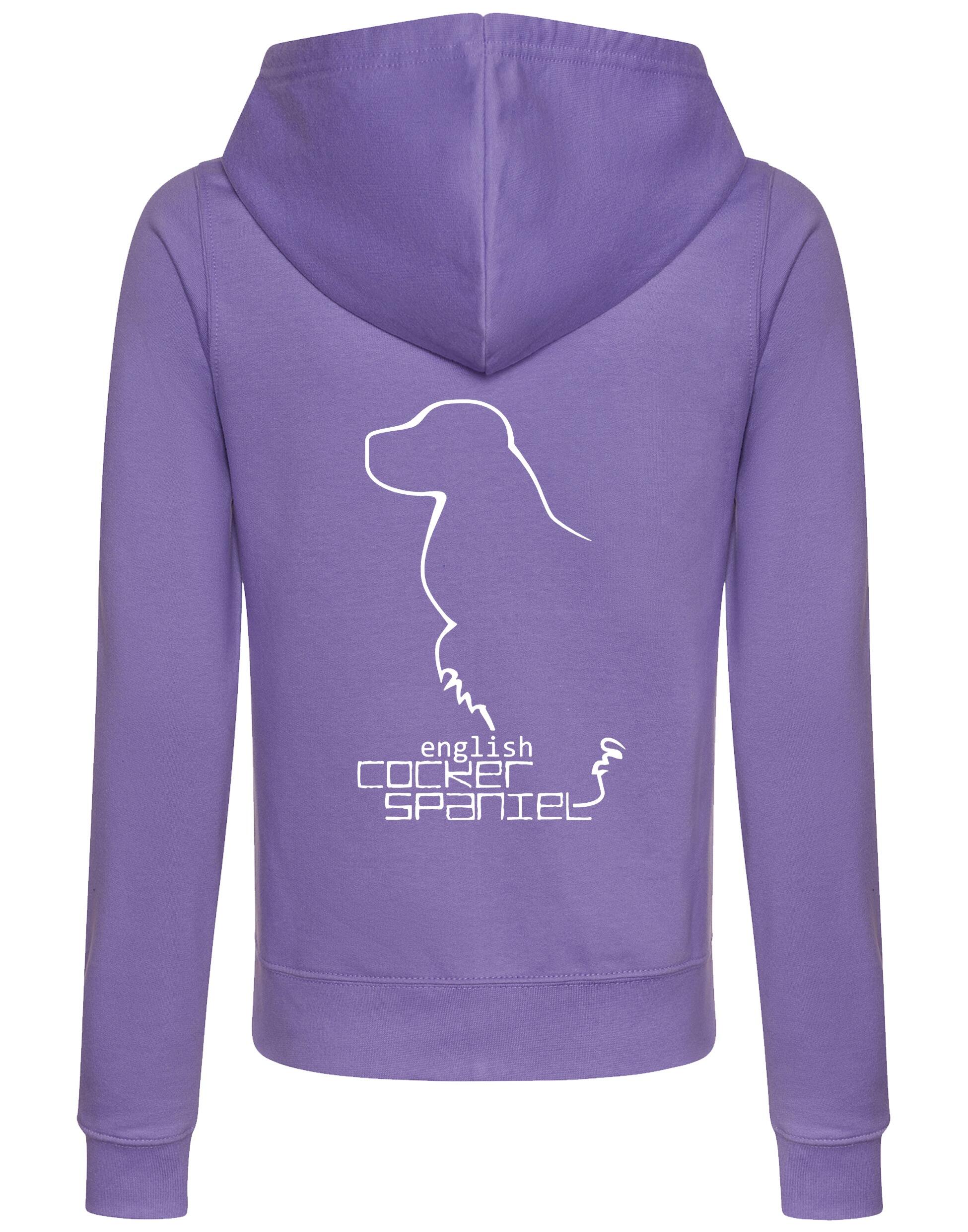 English Cocker Spaniel Dog Breed Women’s Zipped Hoodie – Style, Comfort, and Spaniel Pride