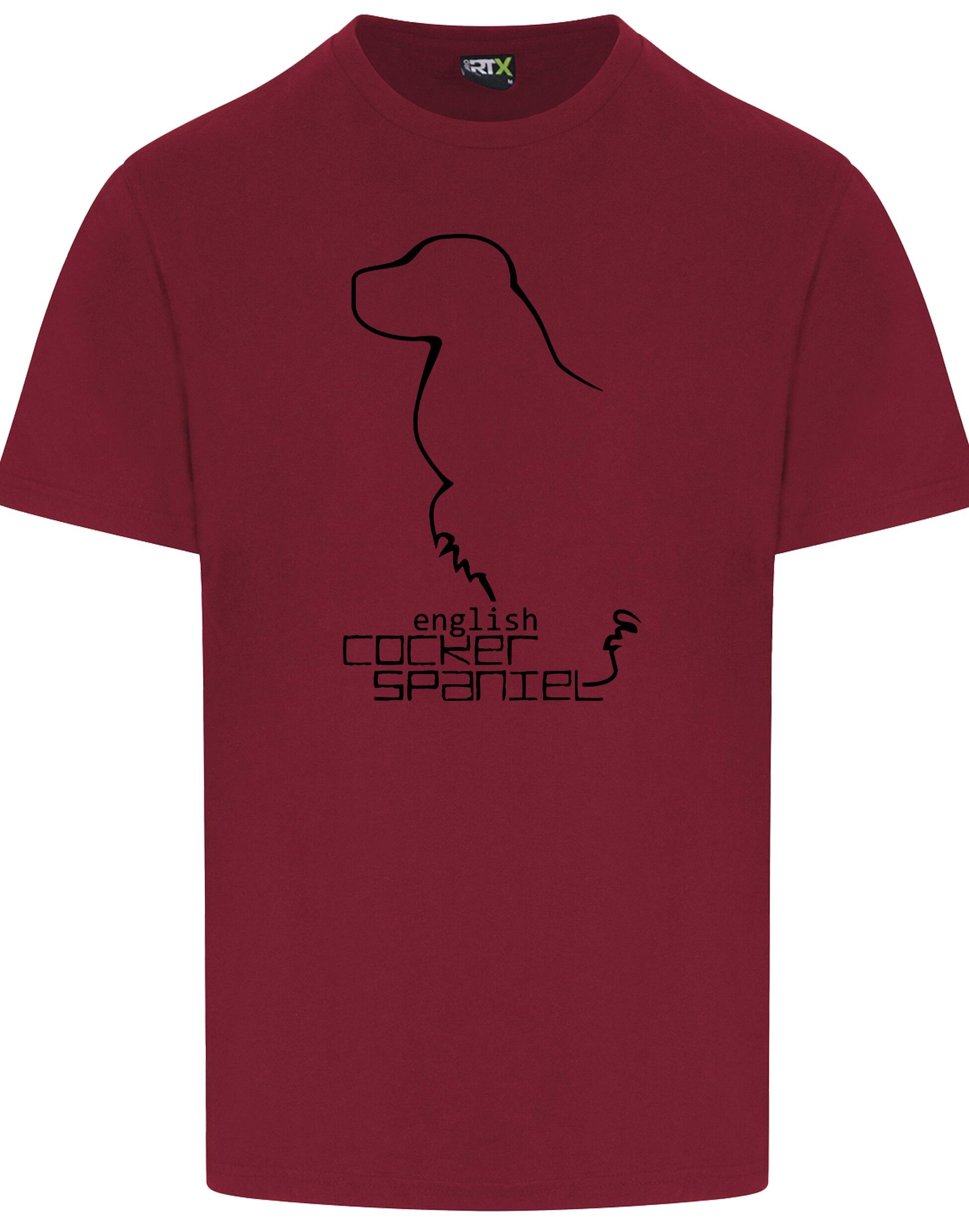 Unisex Roundneck T-shirt with English Cocker Spaniel Design – A Classic for Every Spaniel Lover