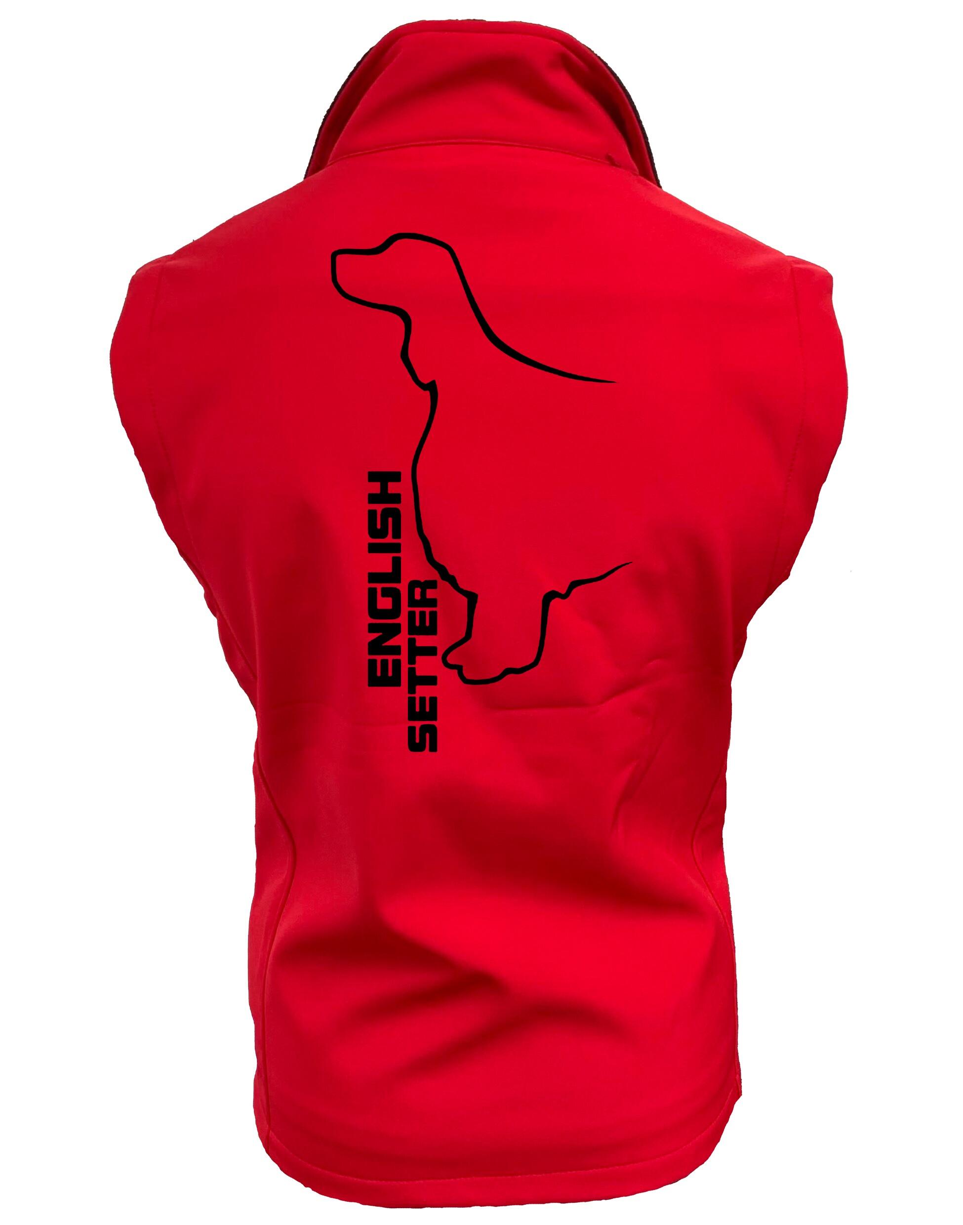 English Setter Design Unisex Softshell Gilet – Functional Style for English Setter Lovers