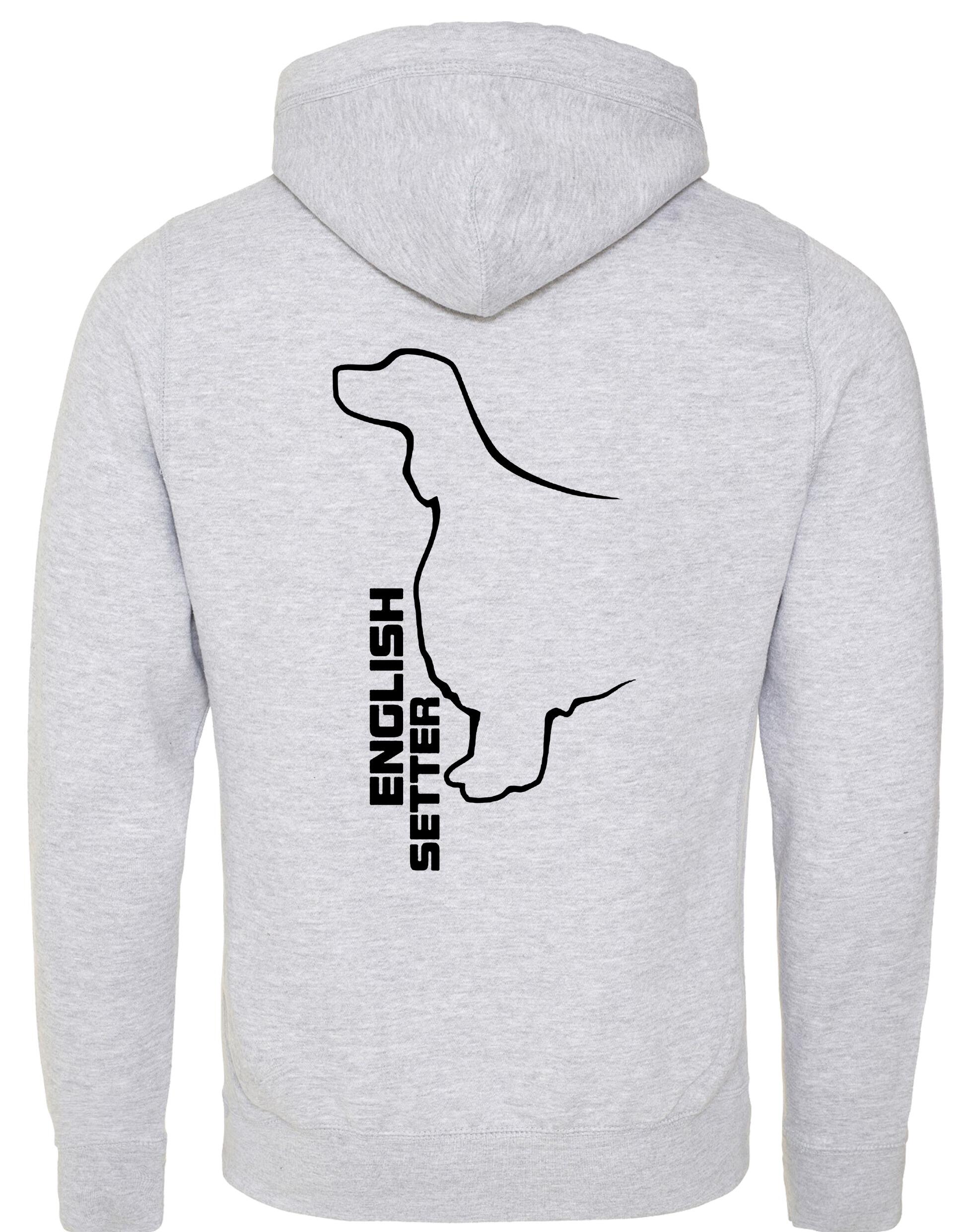 Unisex Crossneck Pullover Hoodie with English Setter Design – A Must-Have for English Setter Fans