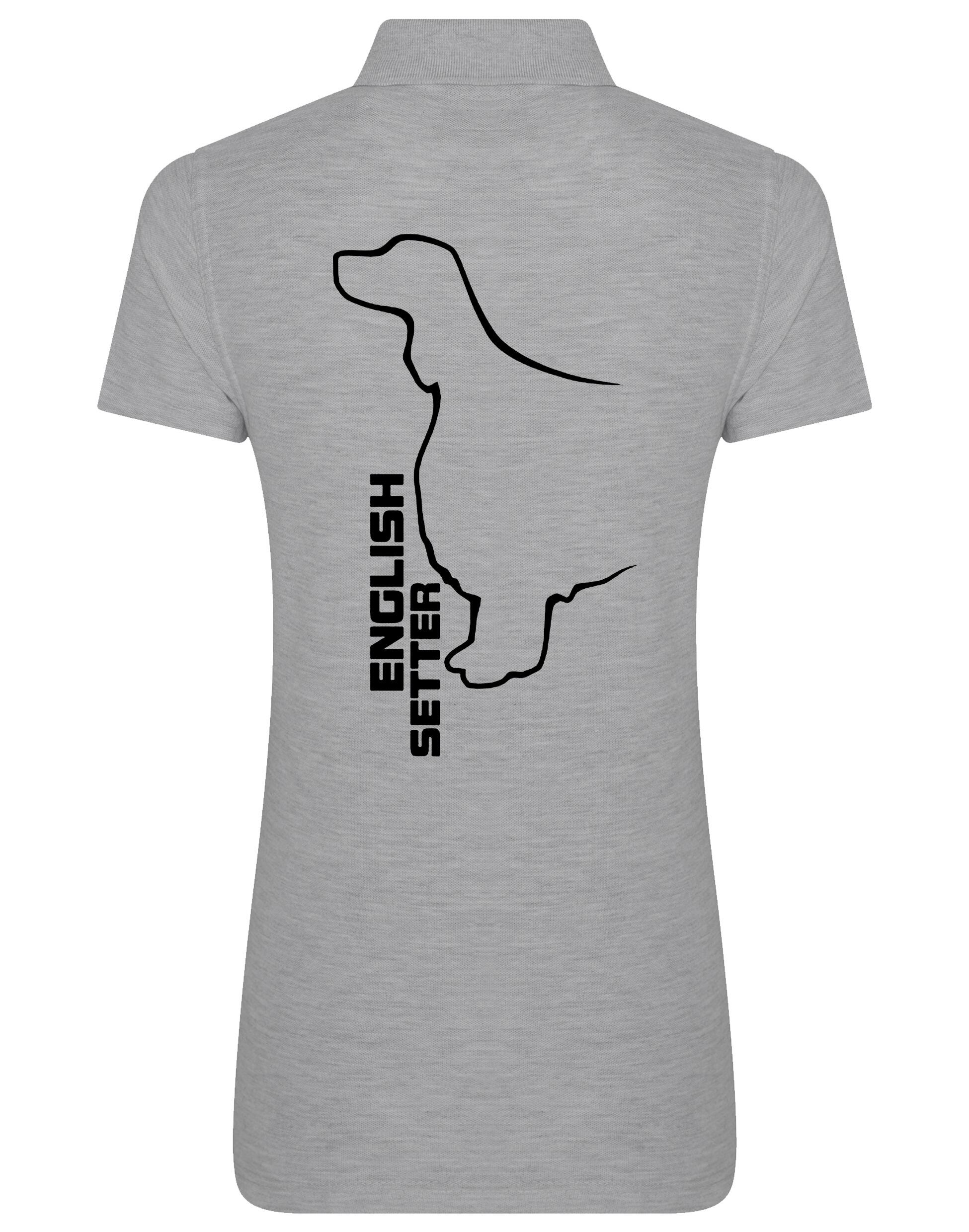 Women’s Cotton Polo with English Setter Design – A Stylish Must-Have for Setter Enthusiasts