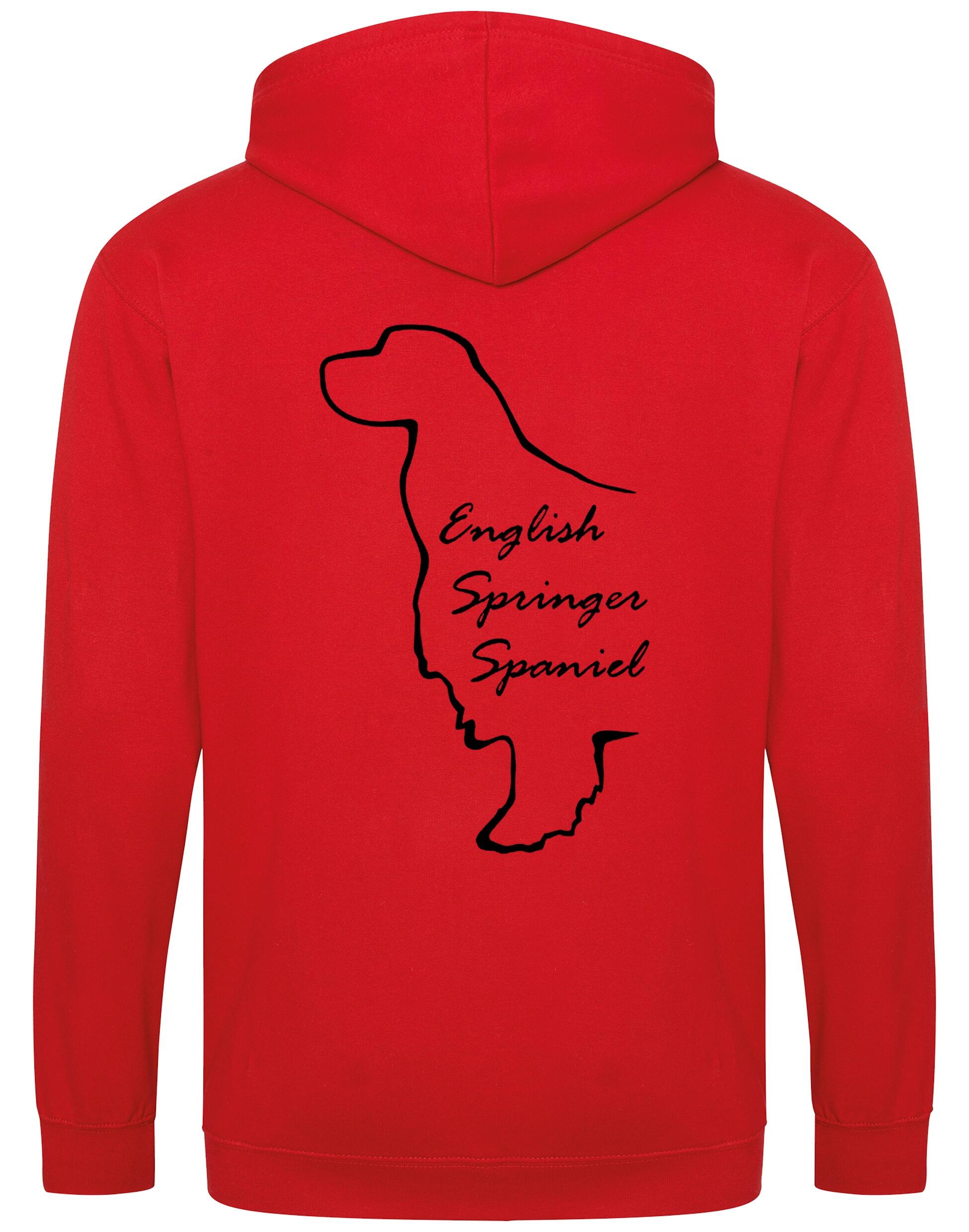 English Springer Spaniel Dog Breed Zipped Hoodie – Comfort, Style, and Springer Pride