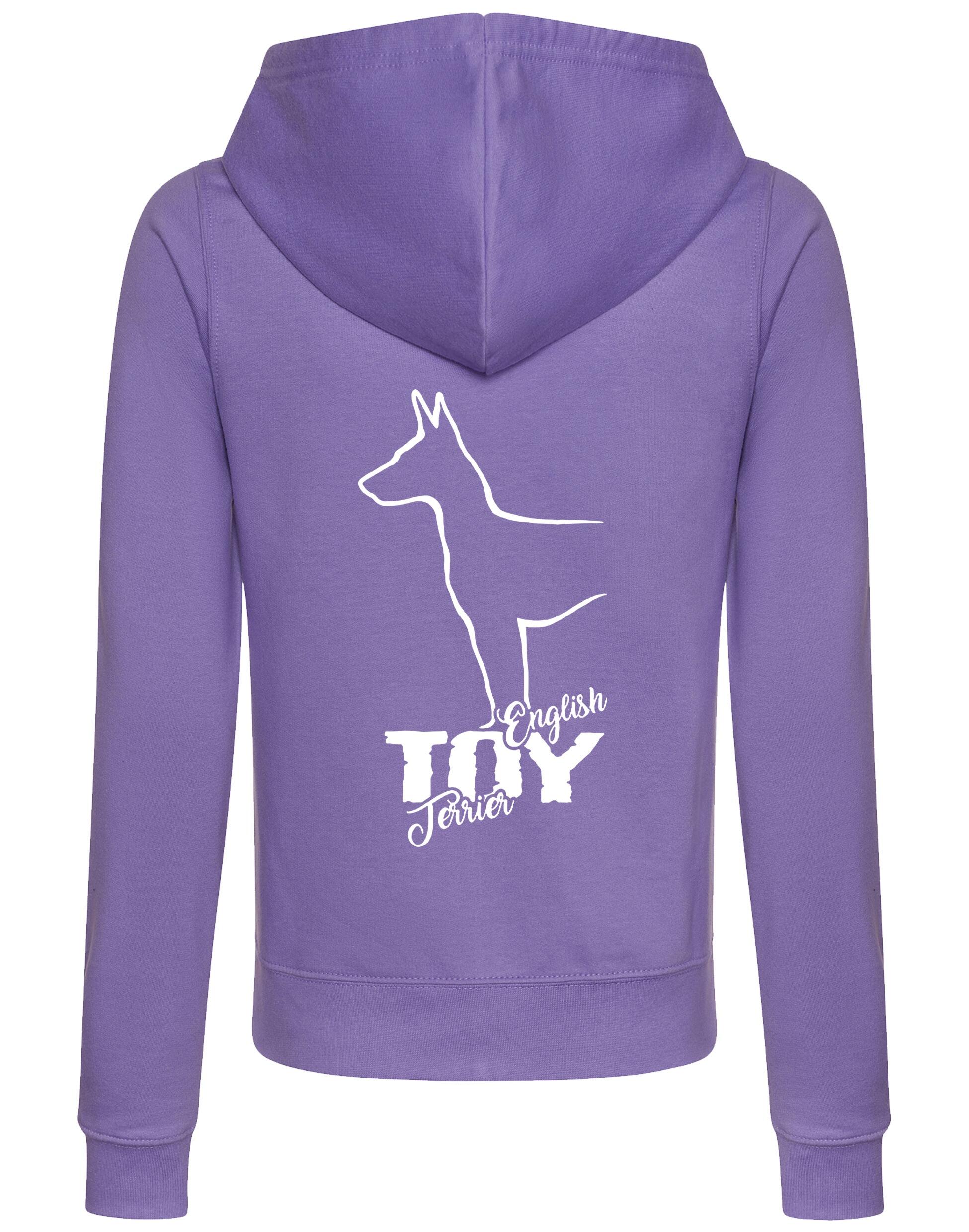 English Toy Terrier Dog Breed Women’s Zipped Hoodie – Stylish Comfort for Terrier Enthusiasts