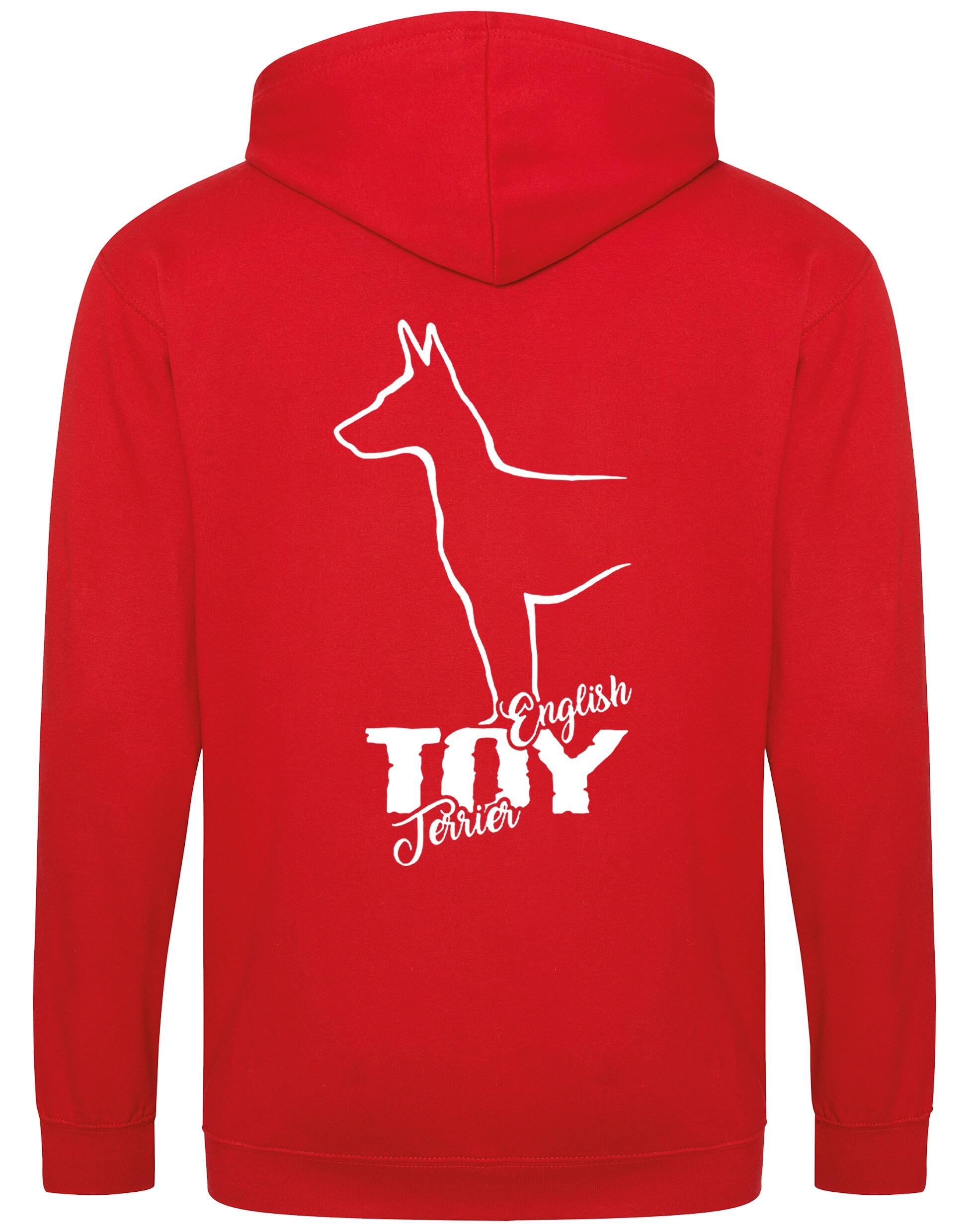 English Toy Terrier Dog Breed Zipped Hoodie – Comfort, Style, and Terrier Pride