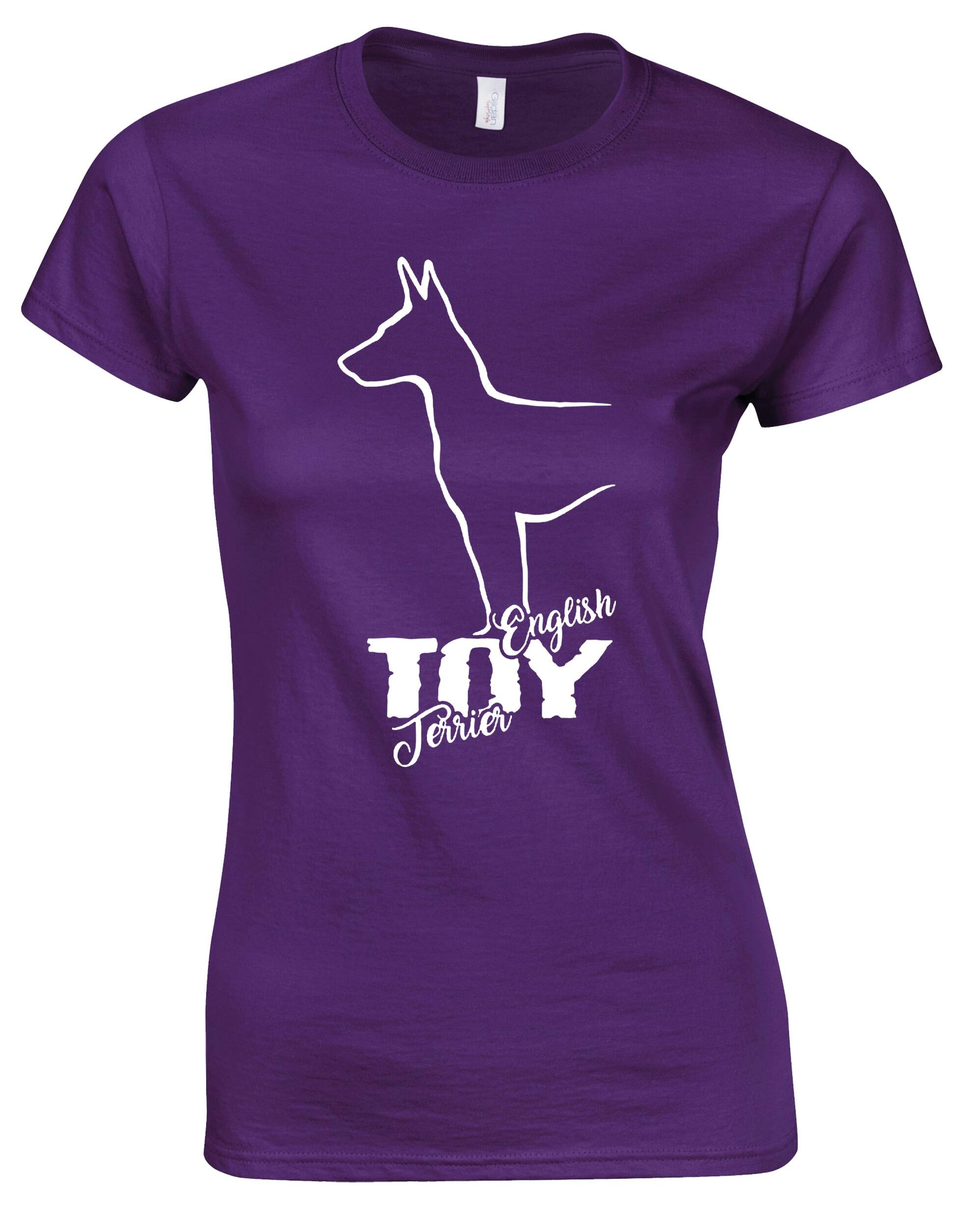 English Toy Terrier Female Roundneck T-shirt – Style and Comfort for Terrier Enthusiasts