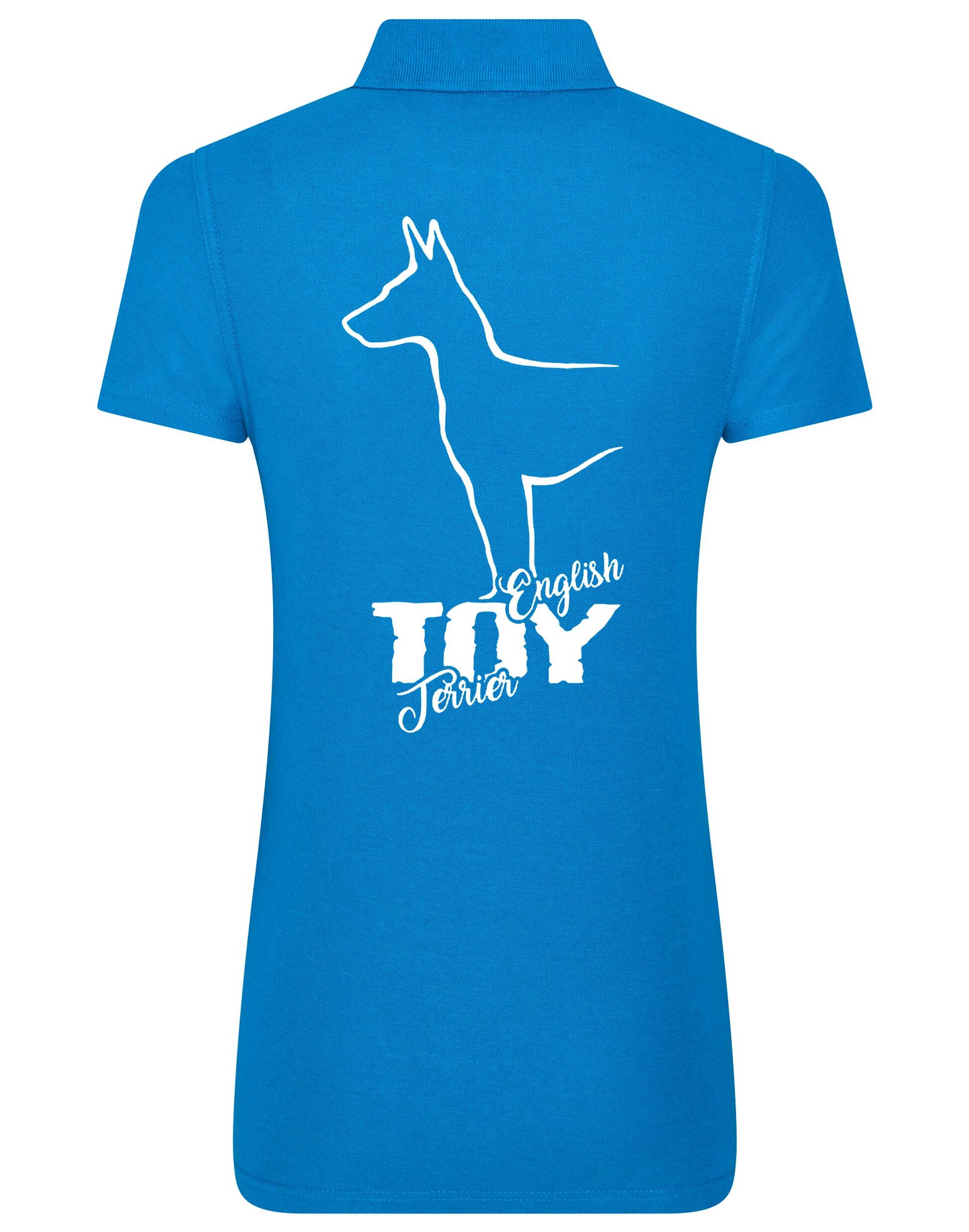 English Toy Terrier Women’s Cotton Polo – Elegance and Comfort for Terrier Enthusiasts