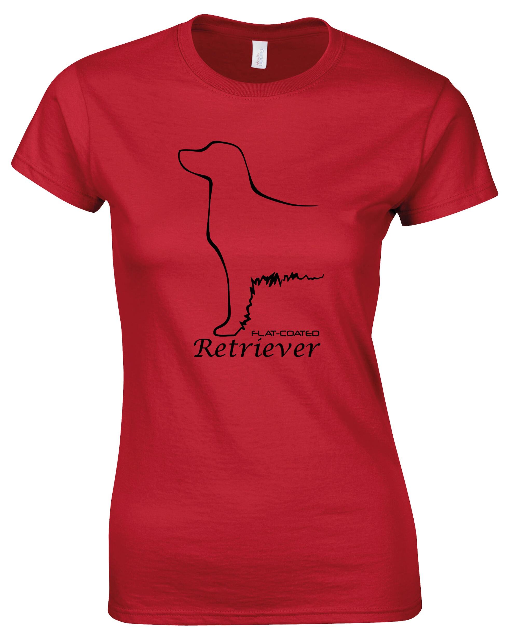 Flat Coated Retriever Women’s Roundneck T-shirt – Style and Comfort for Retriever Lovers
