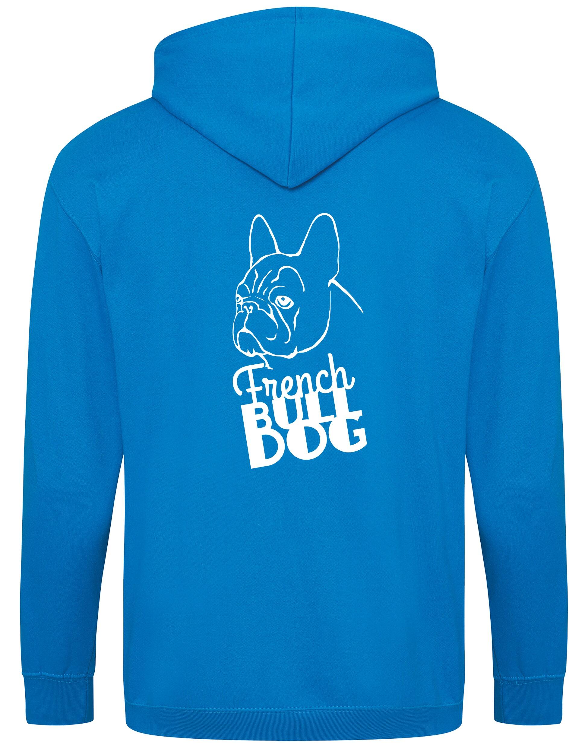 French Bulldog (Head) Zipped Hoodie – Comfort, Style, and Bulldog Pride