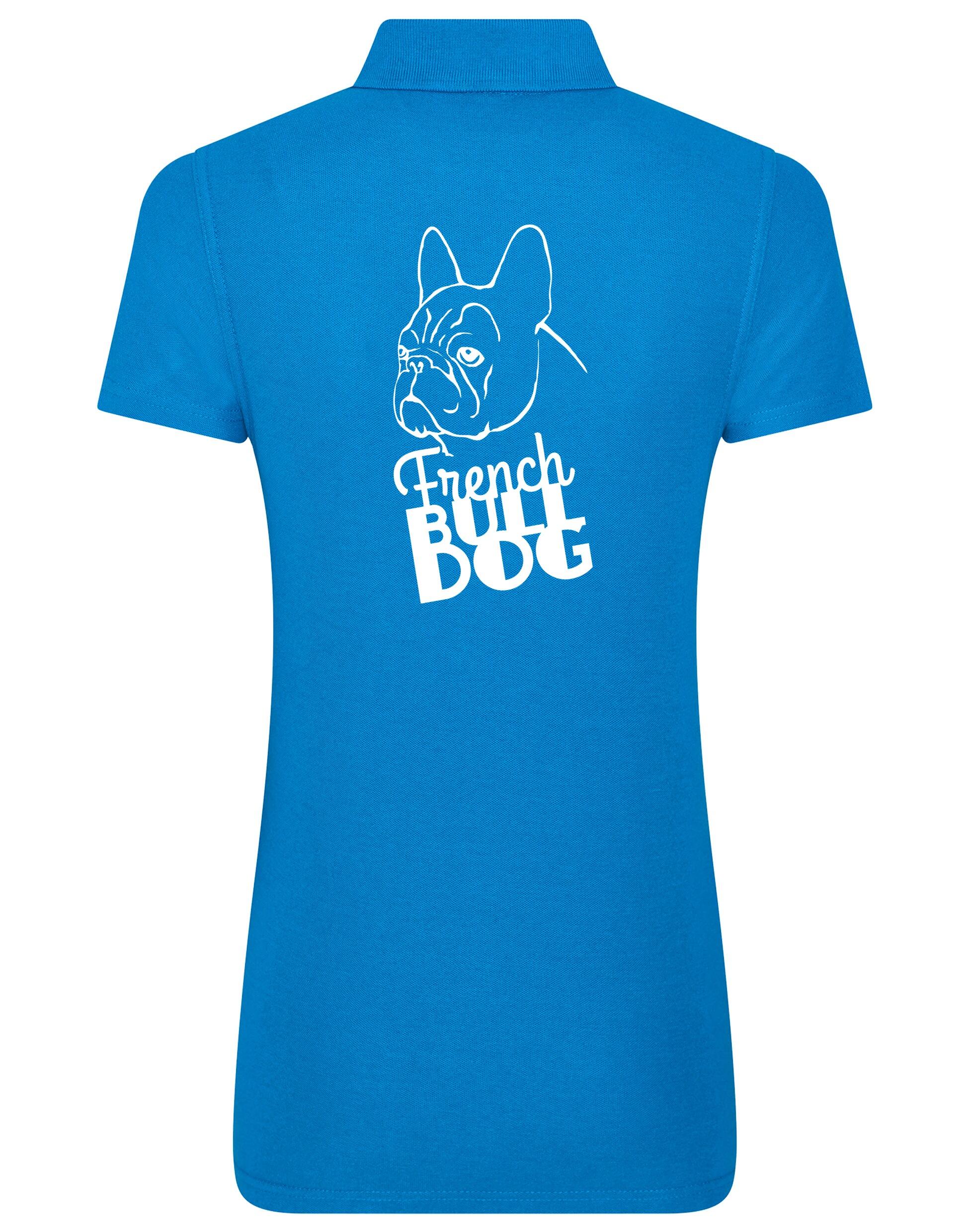 Women’s Cotton Polo with French Bulldog (Head) Design – Chic Style for Frenchie FansWomen’s Cotton Polo with French Bulldog (Head) Design – Chic Style for Frenchie Fans