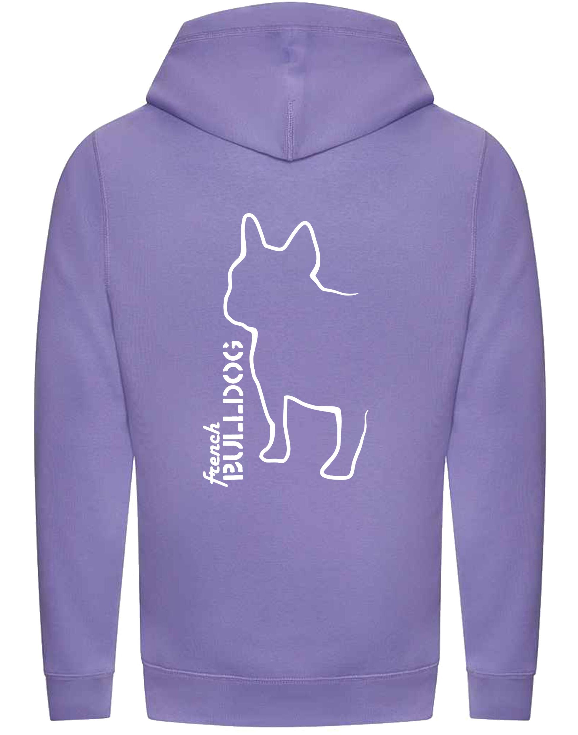French Bulldog (Outline) Unisex Crossneck Pullover Hoodie – Stylish Comfort for Bulldog Enthusiasts