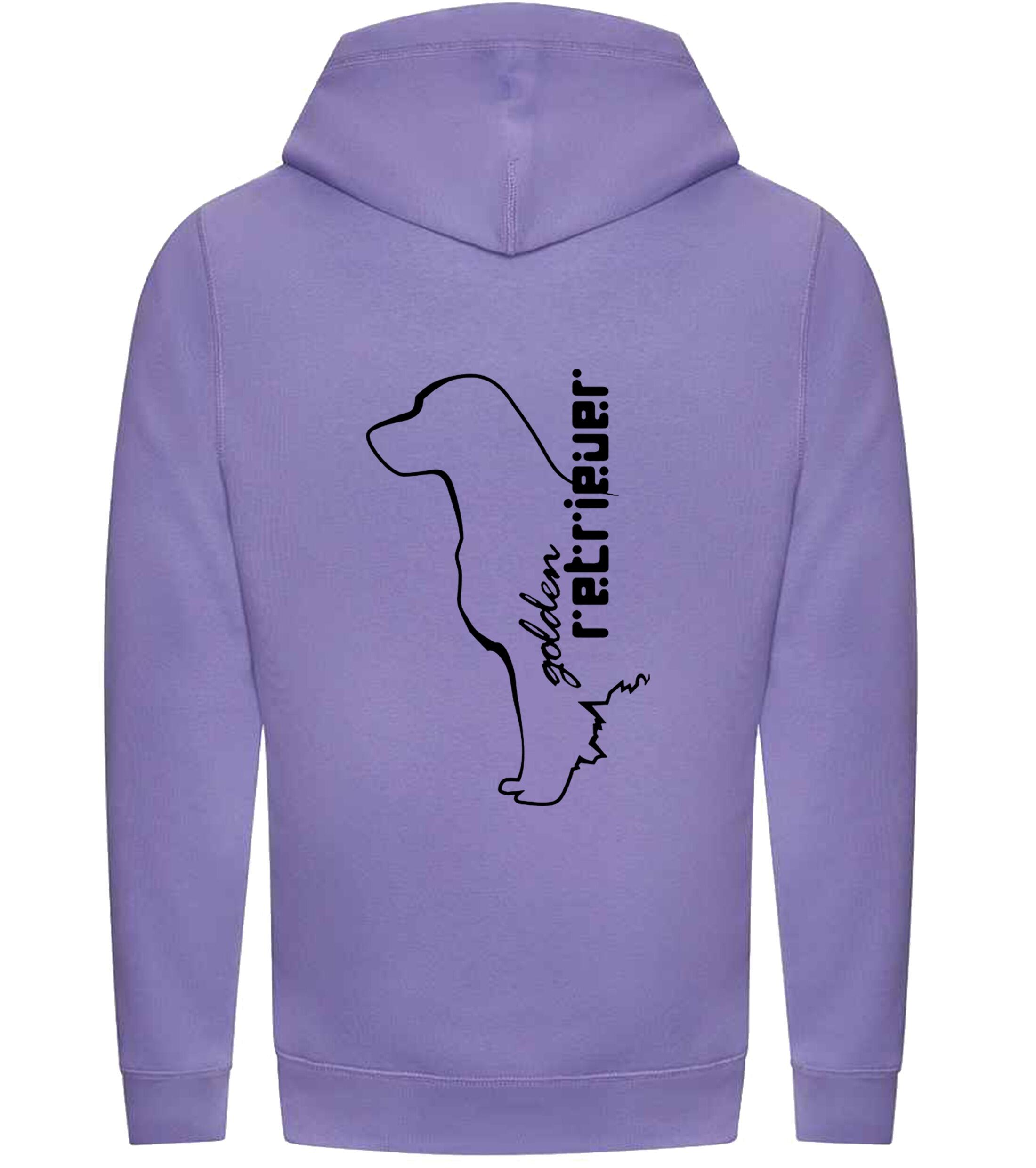 Golden Retriever crossneck pullover hoodie with a detailed breed design, heavy-blend fabric, brushed fleece interior, and a modern crossneck style, perfect for Golden Retriever enthusiasts.