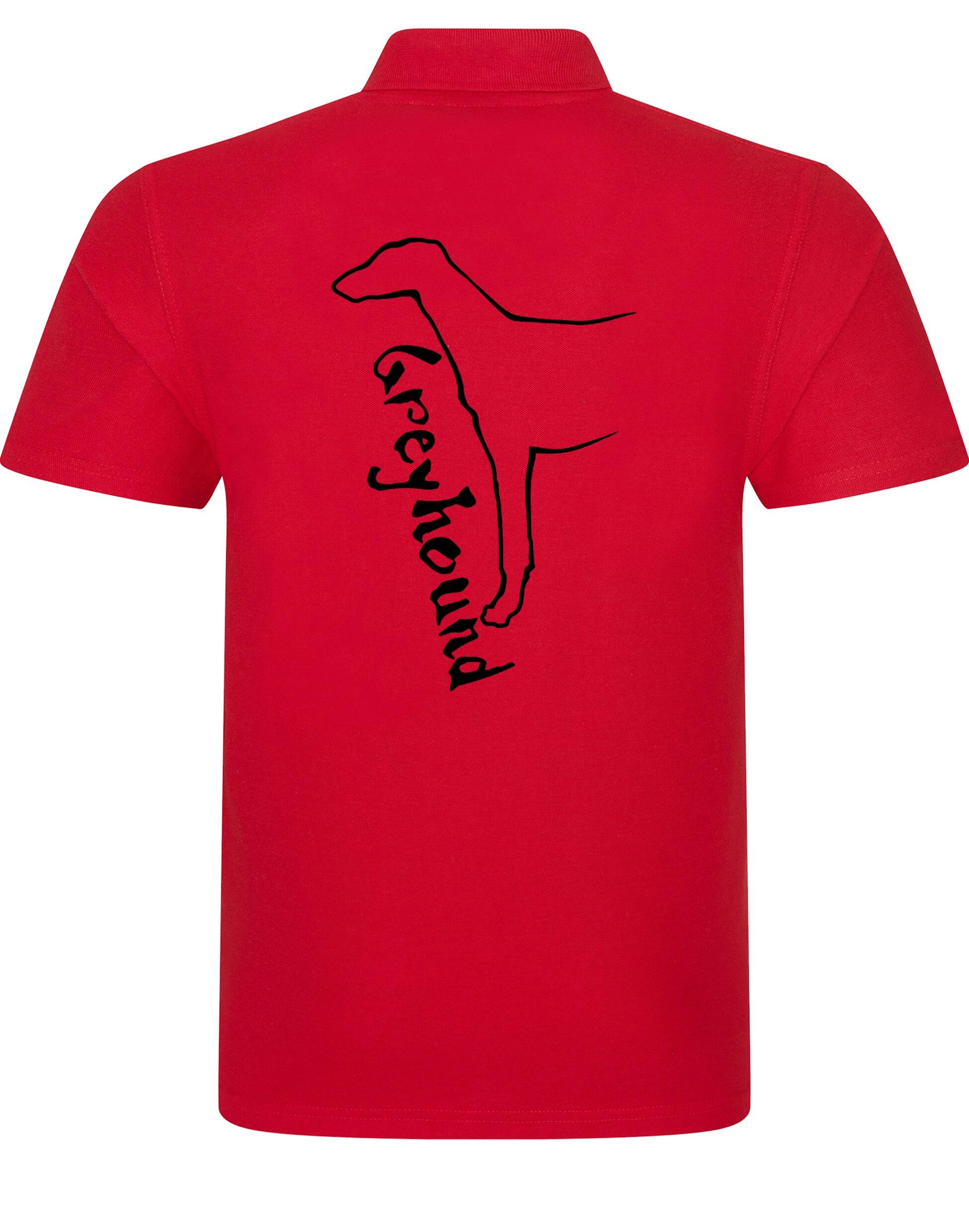 Unisex cotton polo with exclusive Greyhound design, featuring breathable fabric, a relaxed fit, and timeless style for dog lovers.