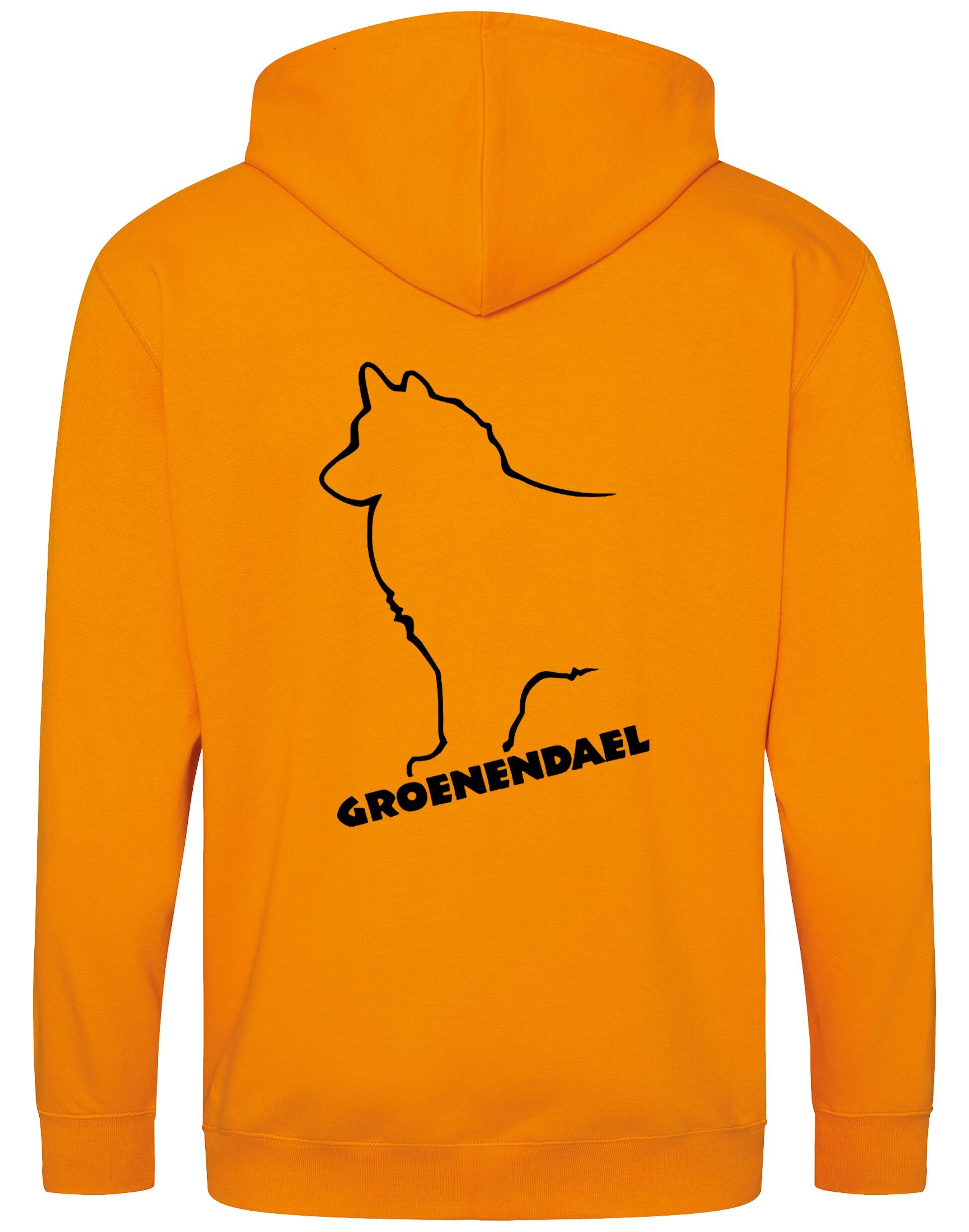 Groenendael Zipped Hoodie – Cozy fabric, full-zip design, and exclusive Groenendael breed graphic for proud owners.