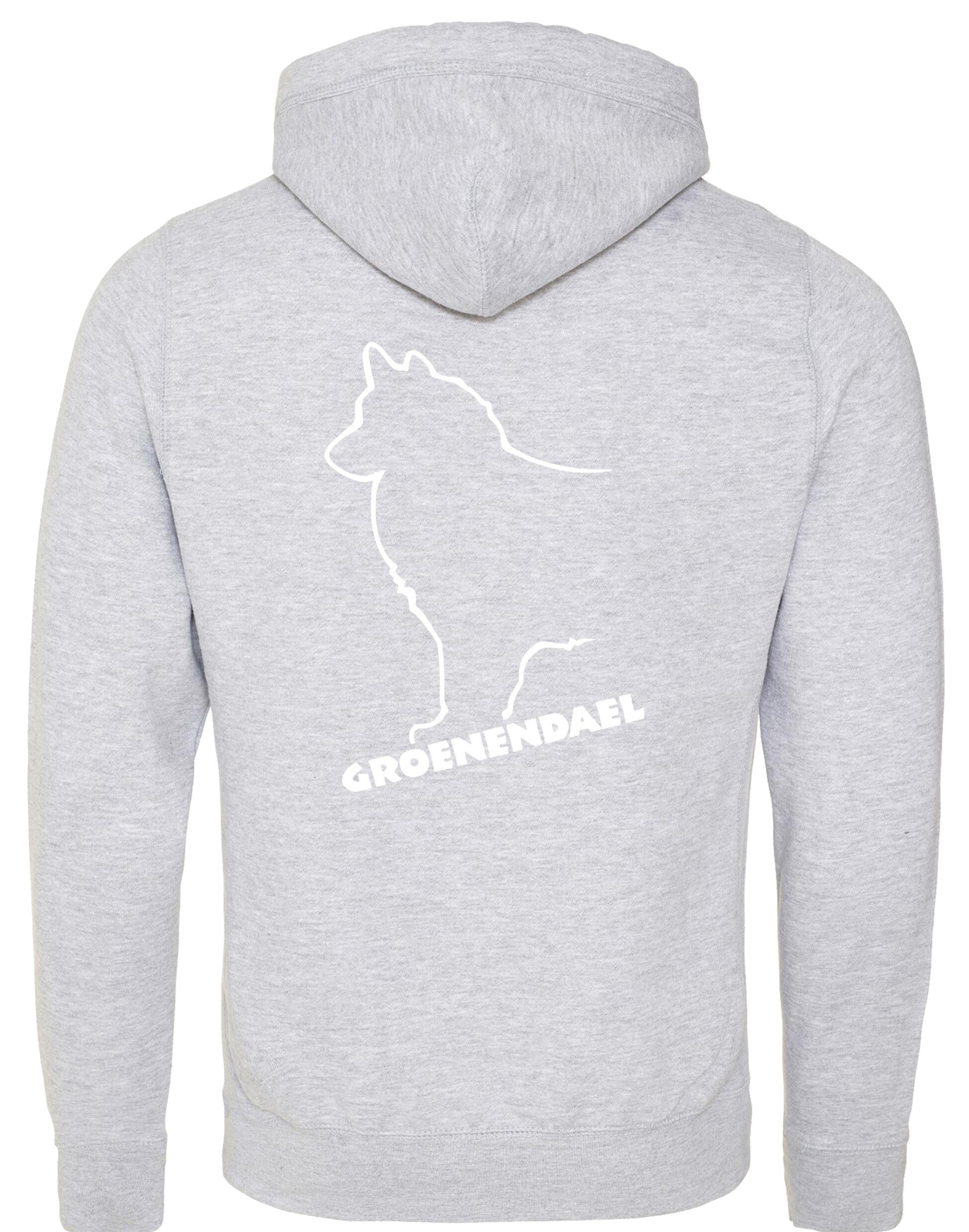 Groenendael Unisex Crossneck Pullover Hoodie – Cozy fabric, exclusive breed design, and modern style for Groenendael enthusiasts.