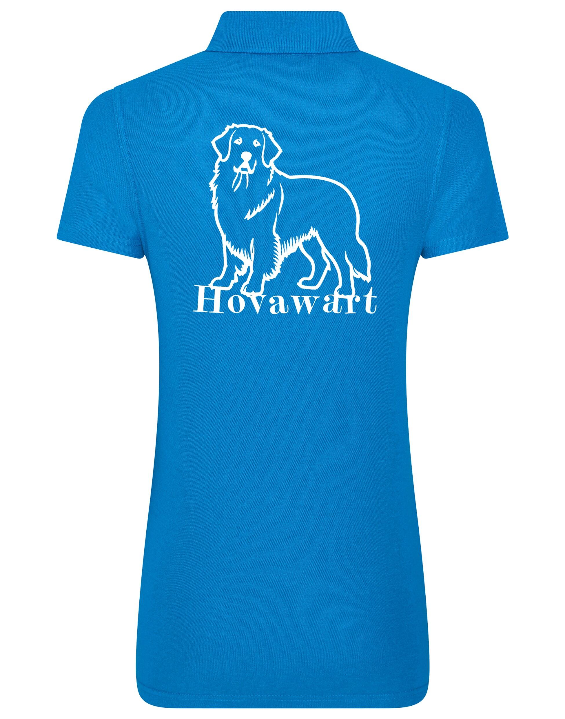 Hovawart Women's Cotton Polo – Soft cotton fabric with exclusive Hovawart breed graphic, perfect for Hovawart enthusiasts