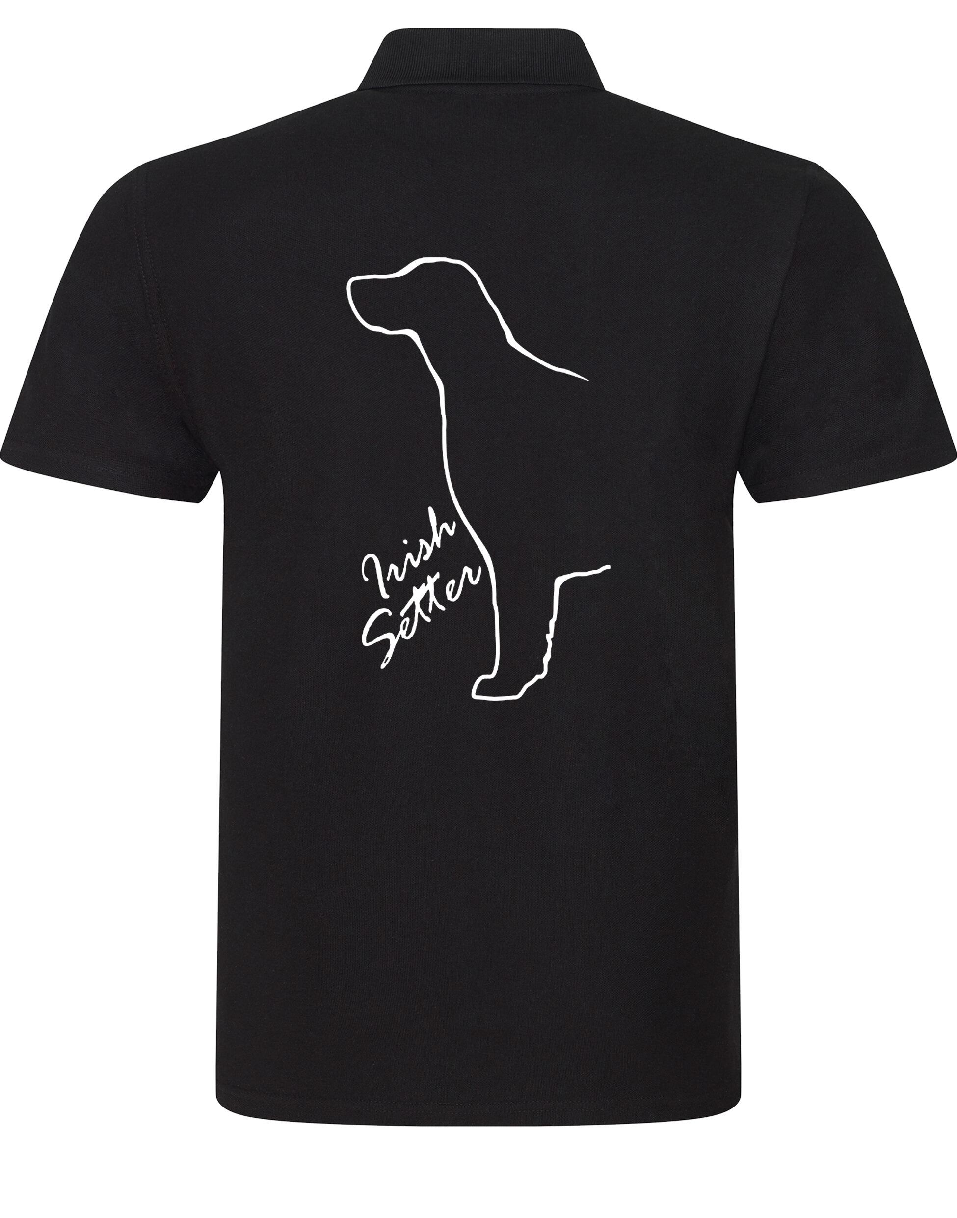 Irish Setter Unisex Cotton Polo with exclusive breed design, offering comfort and style for all-day wear.
