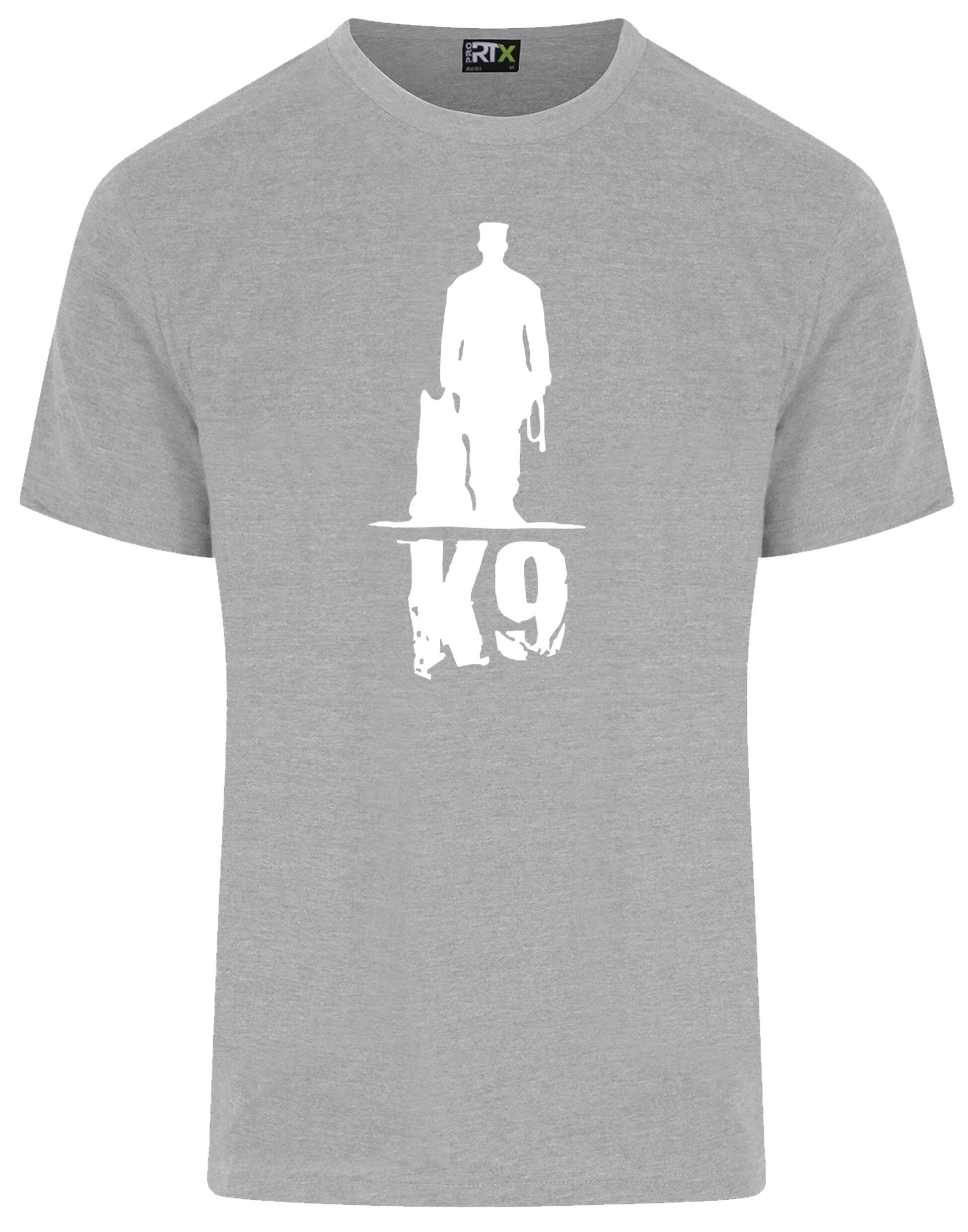 K9 Unisex Roundneck T-shirt featuring exclusive breed-inspired artwork, made from soft, breathable cotton for ultimate comfort.