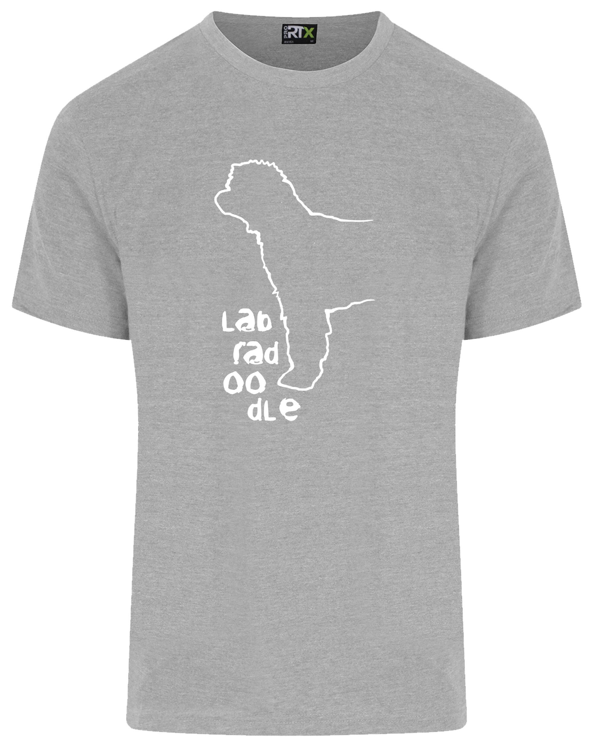 Unisex Labradoodle Roundneck T-shirt with exclusive breed design in breathable cotton fabric.