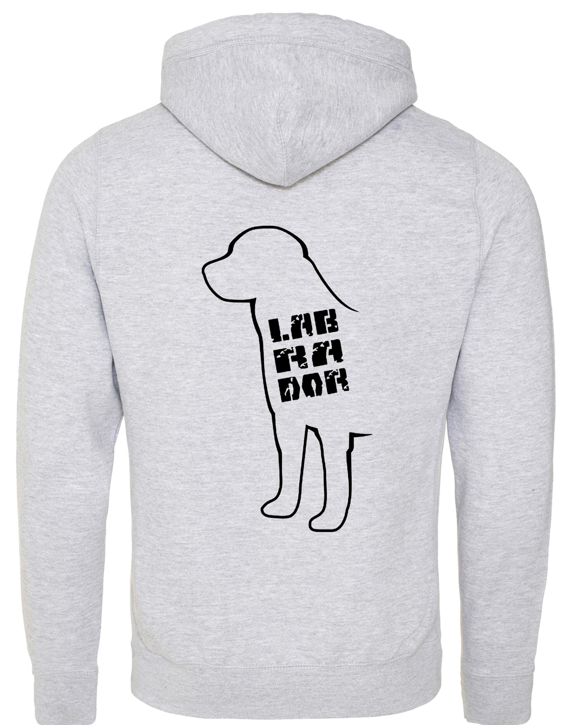 Labrador crossneck pullover hoodie featuring exclusive breed artwork, perfect for showcasing your Labrador pride with modern comfort.