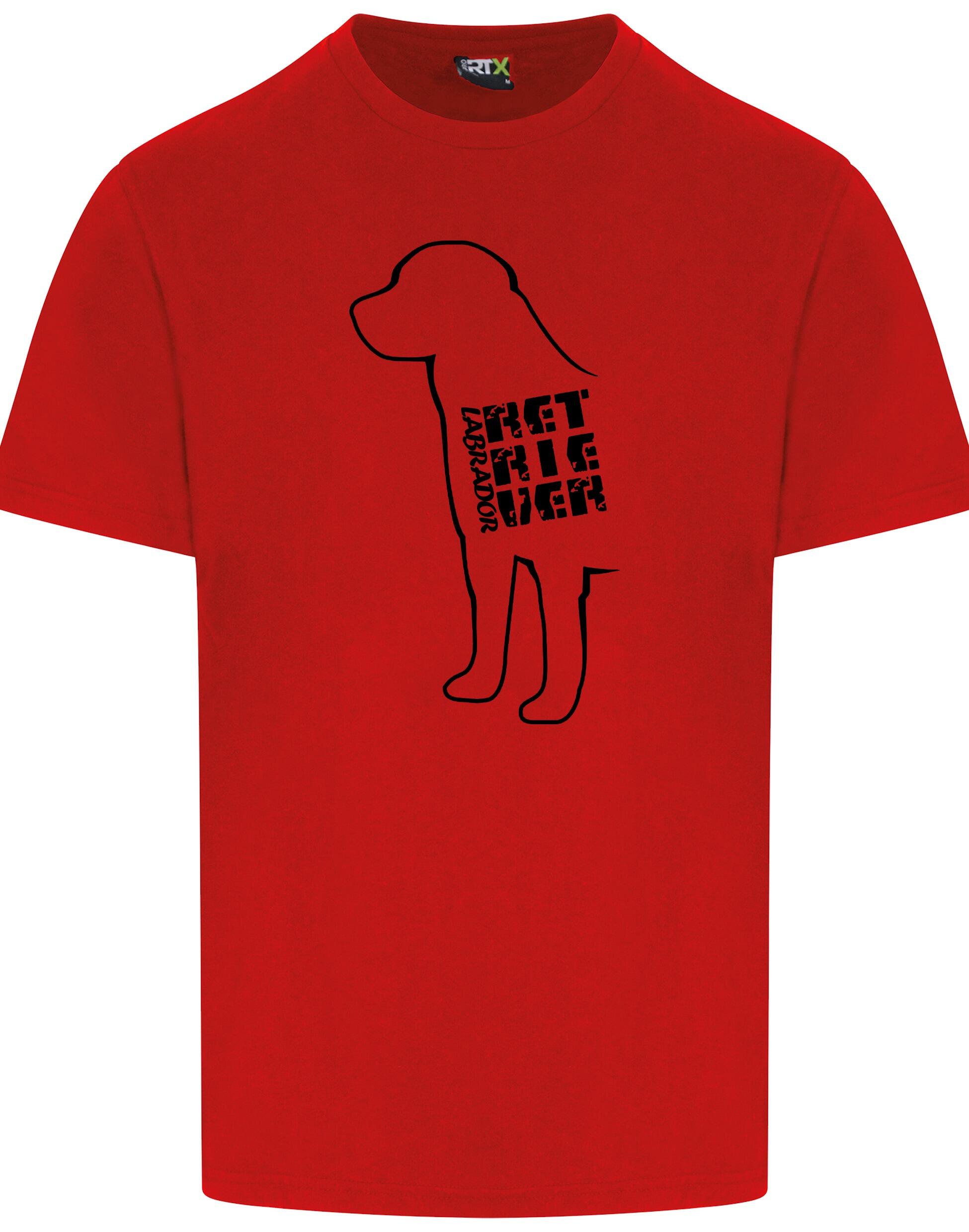 Unisex roundneck T-shirt with exclusive Labrador Retriever artwork, crafted from soft, breathable cotton with a relaxed fit for everyday comfort and style.