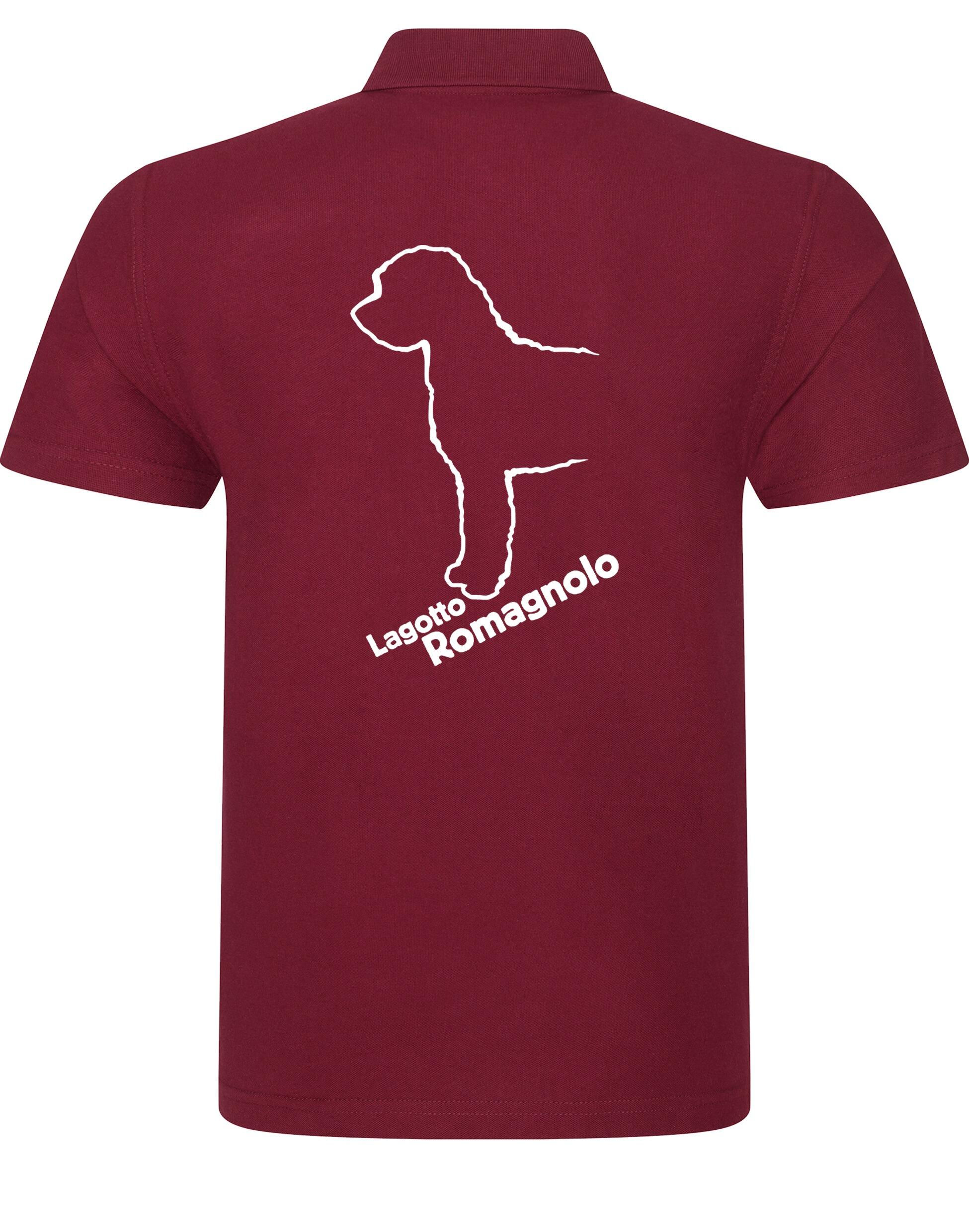 Unisex Cotton Polo with Lagotto Romagnolo design featuring vibrant breed artwork and a relaxed fit.