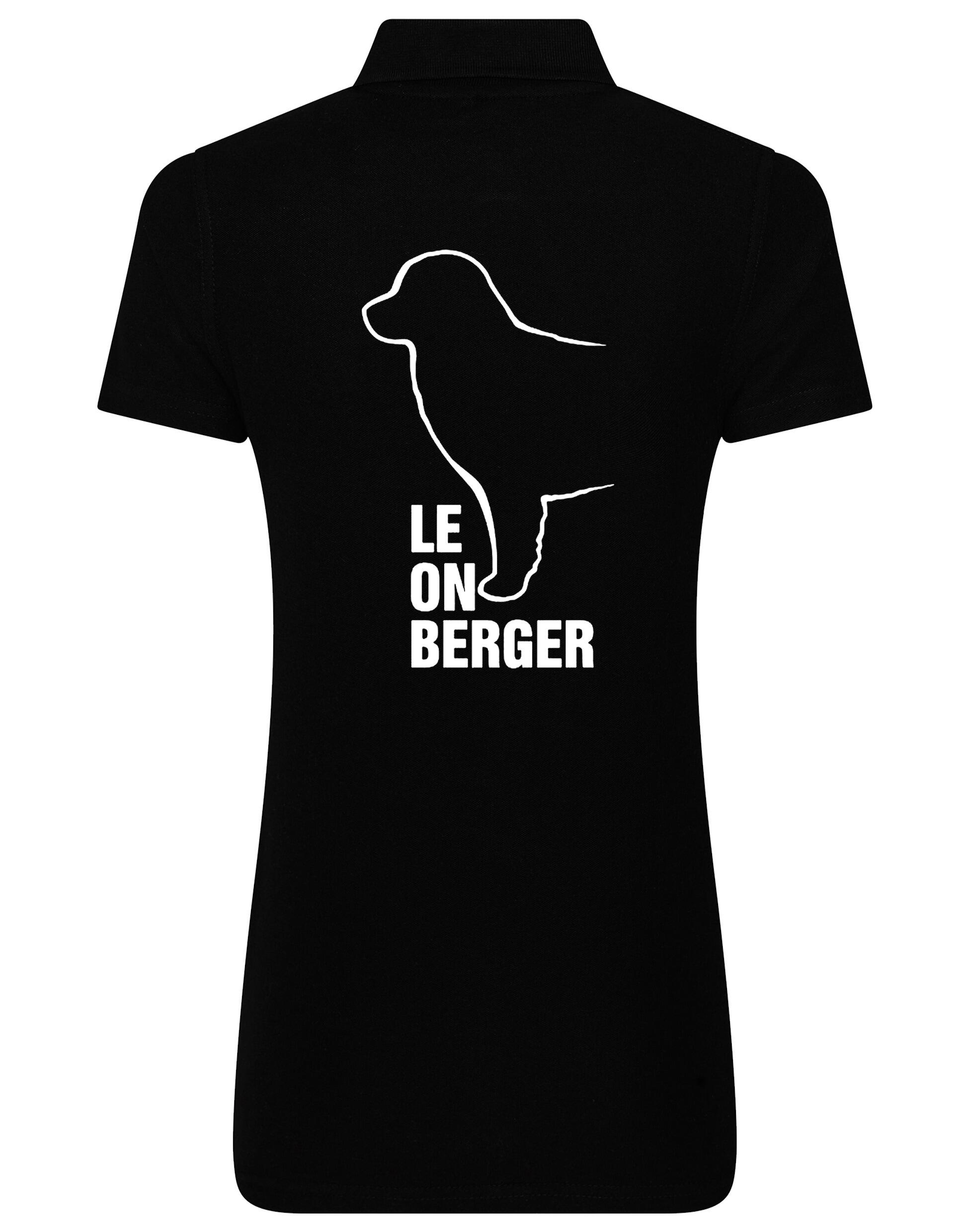 Leonberger Women’s Cotton Polo with breed design on the back, lightweight cotton fabric, and feminine fit.
