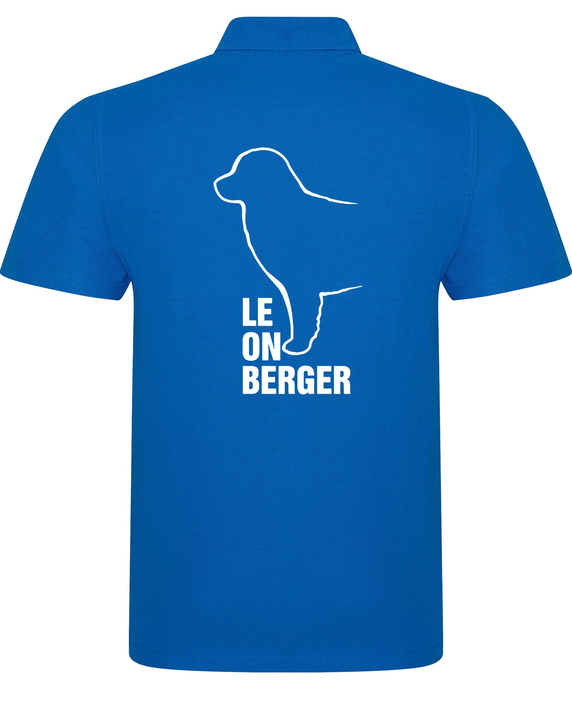 Unisex Leonberger Cotton Polo with breed design on the back, lightweight cotton fabric, and relaxed fit.