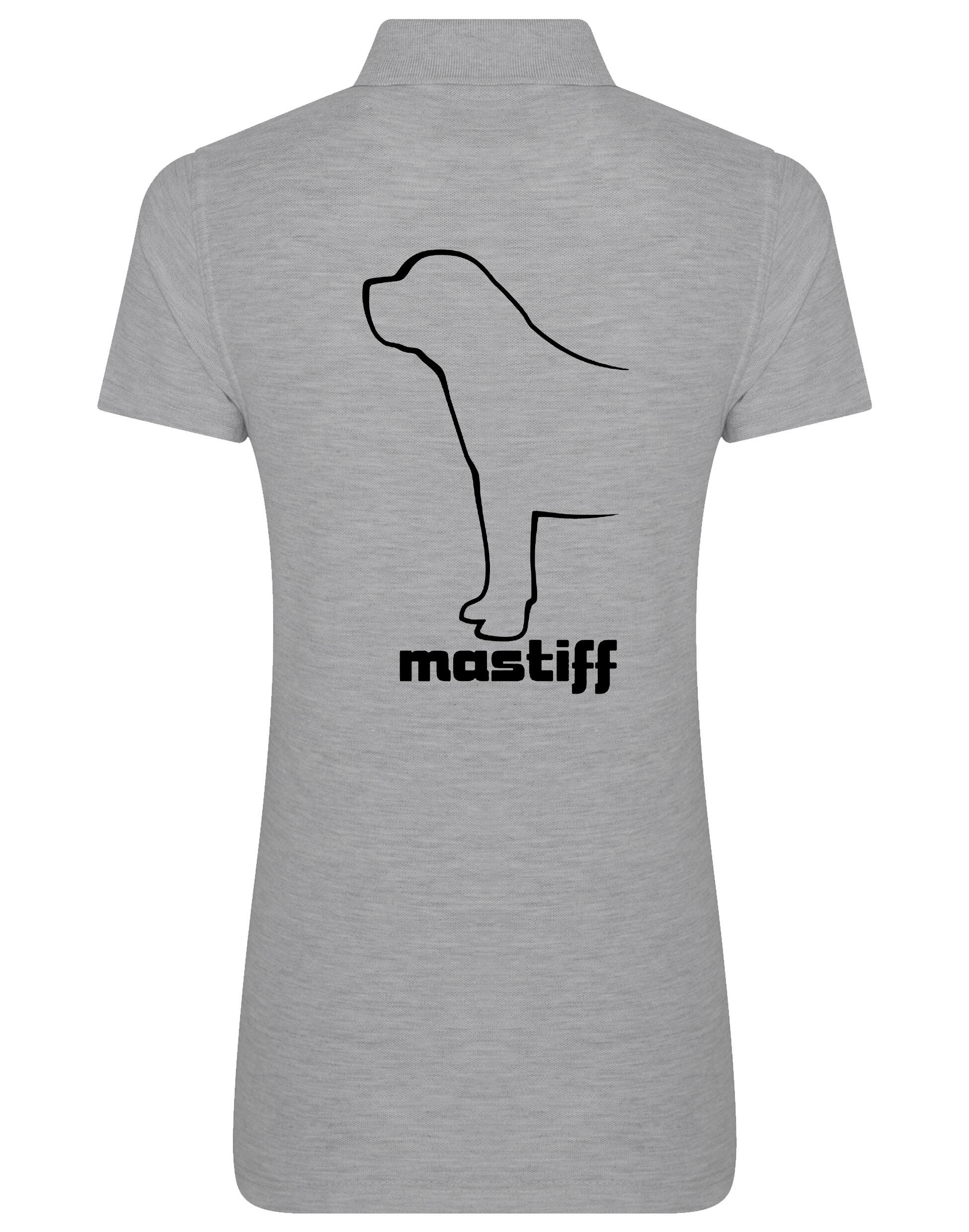Mastiff Women’s Cotton Polo with exclusive breed artwork, crafted from premium breathable cotton for style and comfort.