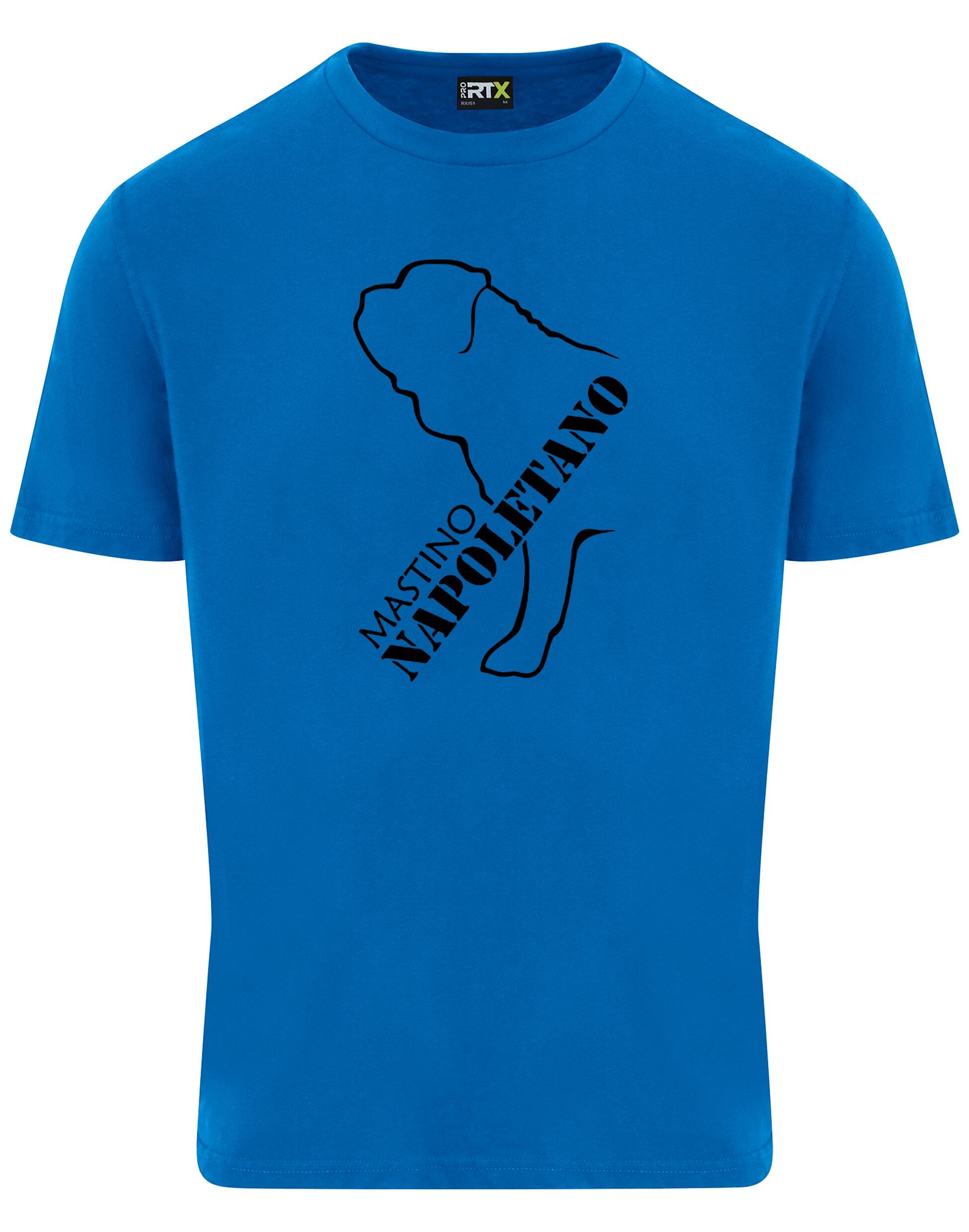 Mastino Napoletano Unisex Roundneck T-shirt featuring exclusive breed artwork, soft breathable cotton, and a relaxed unisex fit.