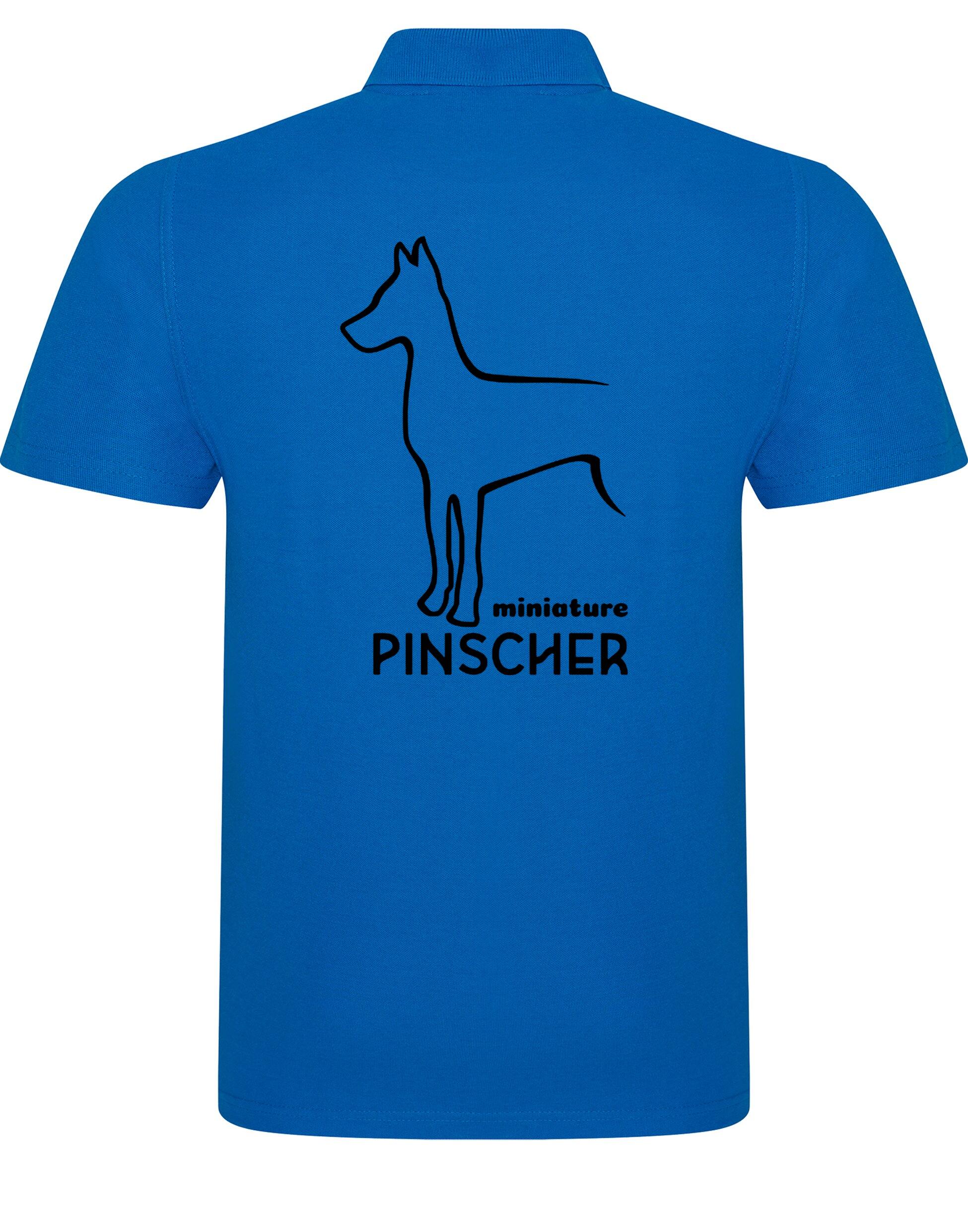 Miniature Pinscher Unisex Cotton Polo with exclusive breed design, breathable fabric, and a relaxed fit for stylish all-day comfort.