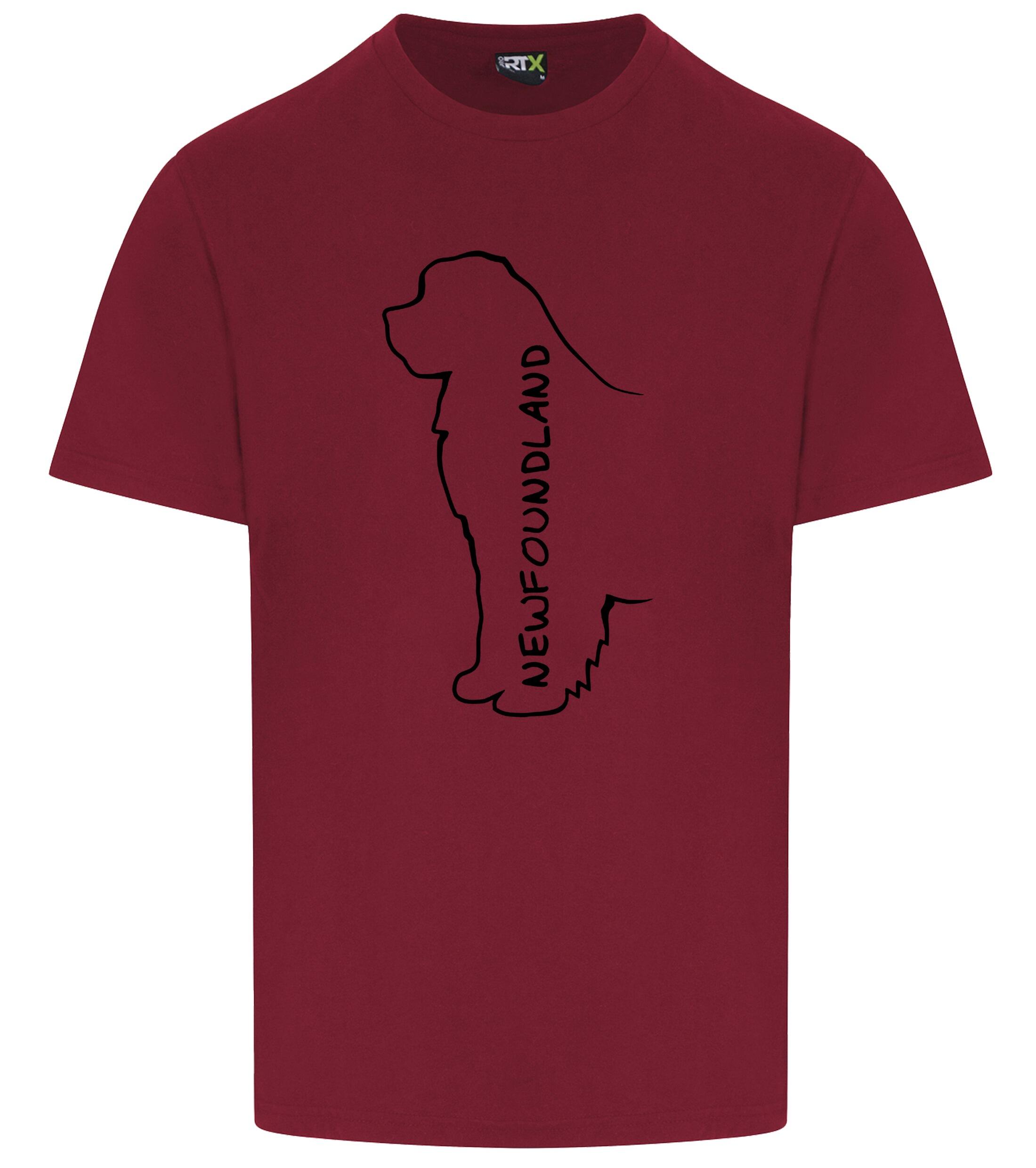 Unisex Roundneck T-shirt featuring exclusive Newfoundland dog breed design, crafted from soft, breathable premium cotton for all-day comfort and a relaxed fit, perfect for dog lovers and casual outings.