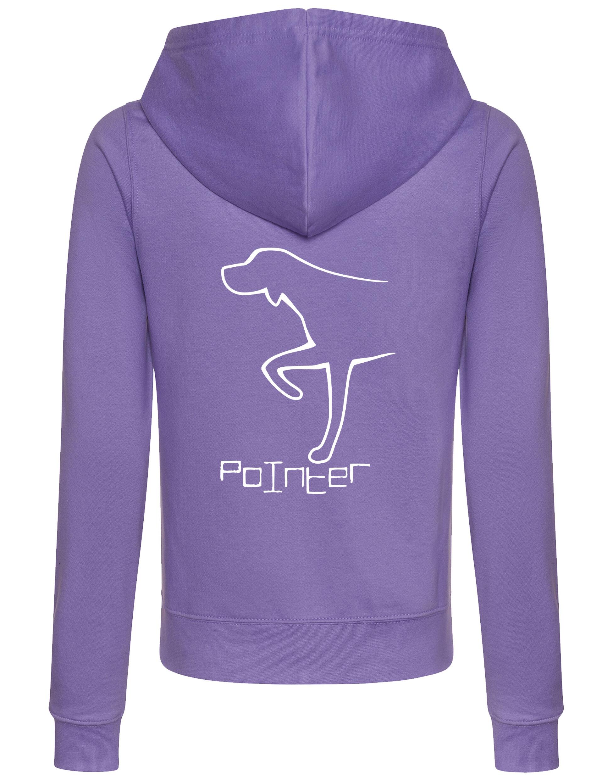 Pointer Women’s Zipped Hoodie – breathable, soft hoodie with full-zip closure, front pockets, and exclusive Pointer design, perfect for breed lovers and outdoor enthusiasts.
