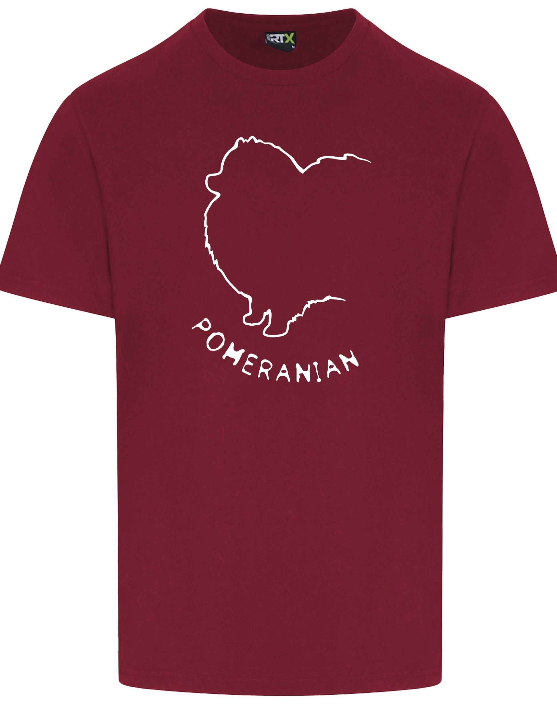 Pomeranian Unisex Roundneck T-Shirt featuring exclusive breed artwork, a relaxed unisex fit, and breathable cotton fabric for all-day comfort.