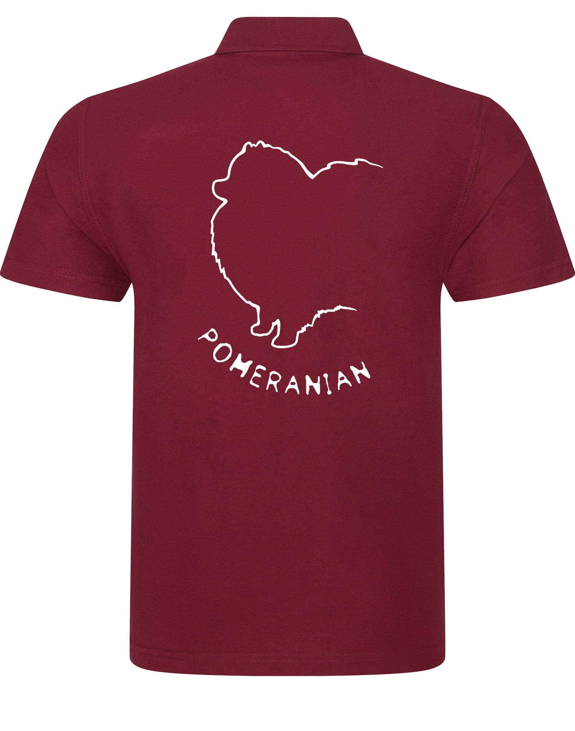 Pomeranian Unisex Cotton Polo featuring exclusive breed artwork, breathable fabric, and a relaxed fit for all-day comfort.