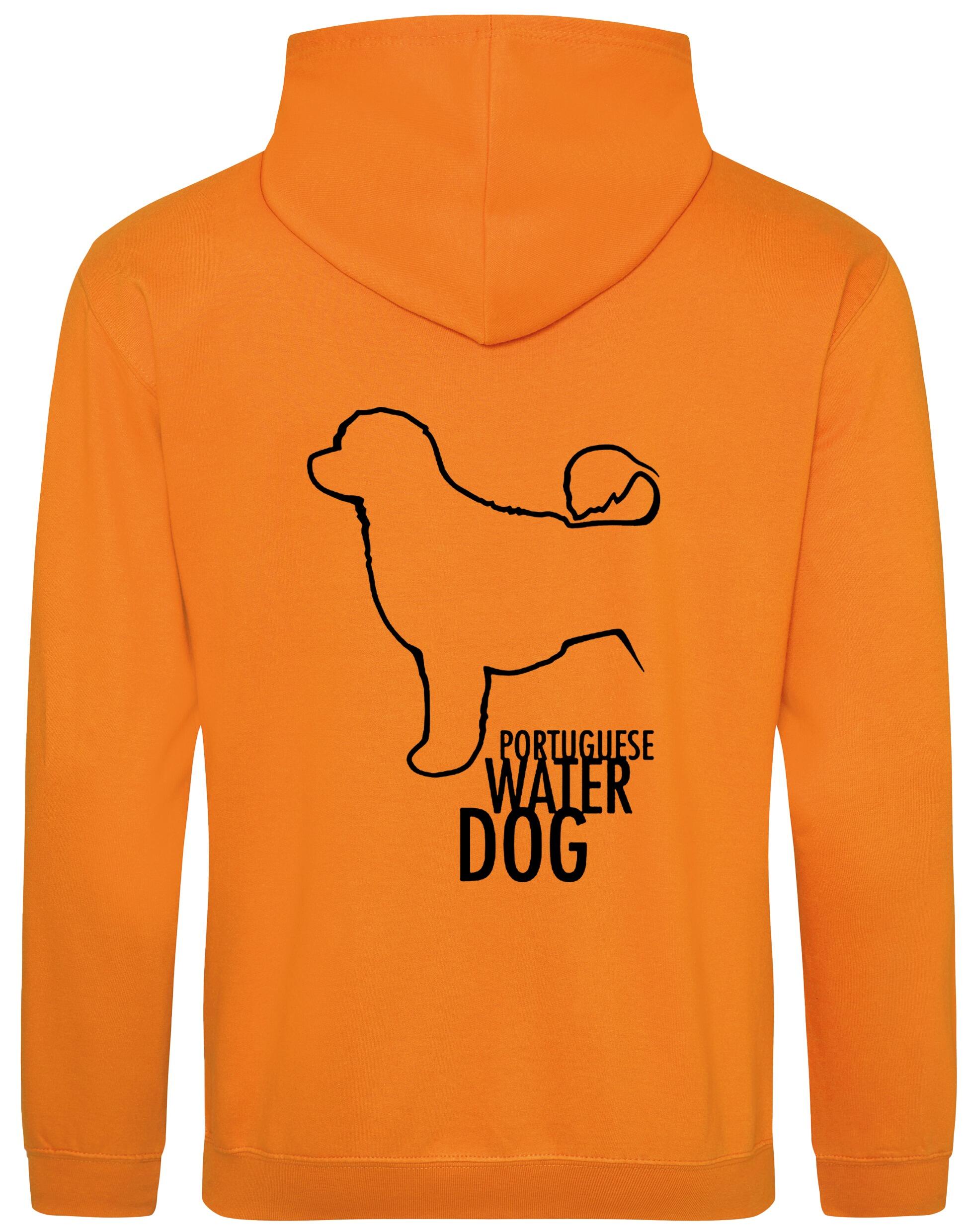 Portuguese Water Dog Design Pullover Hoodie featuring exclusive breed artwork, premium heavy-blend fabric with a cozy brushed fleece interior, and practical details for stylish comfort.