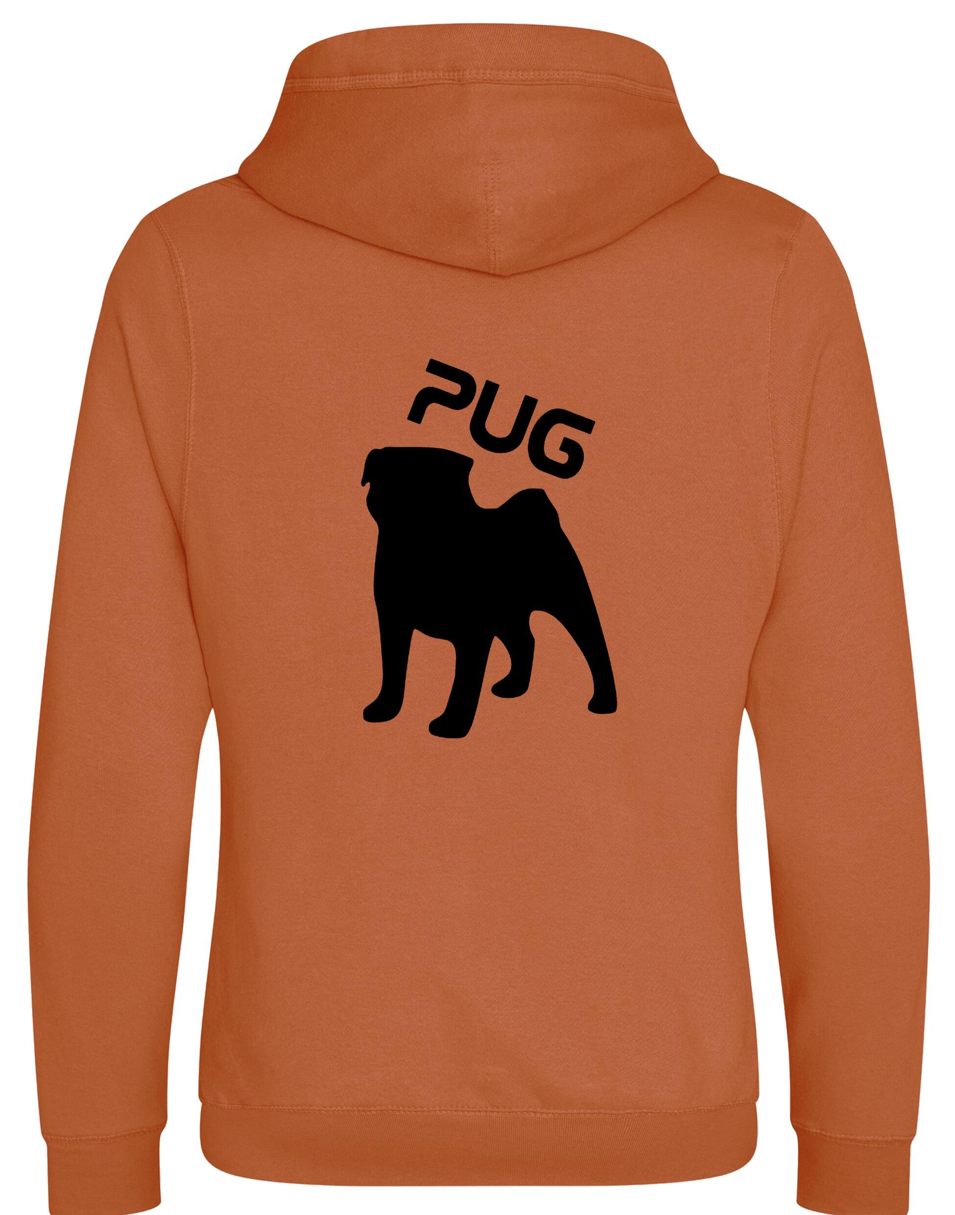 Unisex Pug (Silhouette) Crossneck Pullover Hoodie featuring exclusive silhouette artwork, crafted from premium heavy-blend fabric with a brushed fleece interior, a spacious kangaroo pocket, and a modern crossneck design for stylish comfort.