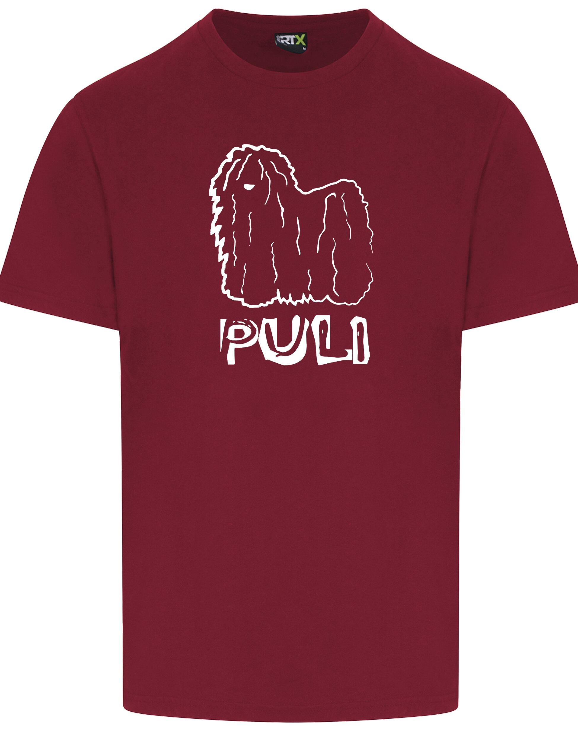 Unisex Hungarian Puli Roundneck T-shirt featuring exclusive breed-inspired artwork, crafted from premium breathable cotton for all-day comfort and a relaxed, stylish fit, perfect for Hungarian Puli enthusiasts.