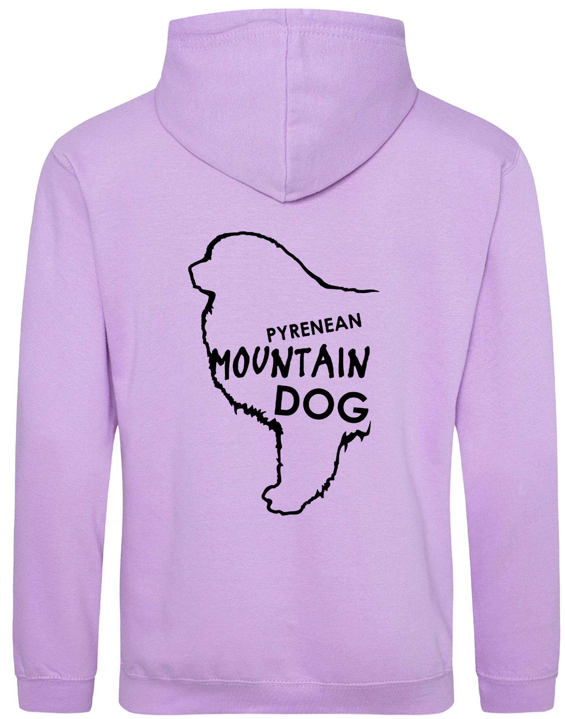 Unisex Pyrenean Mountain Dog Design Pullover Hoodie featuring exclusive breed artwork with personalization options, crafted from premium heavy-blend fabric with a cozy brushed fleece interior, ribbed cuffs, and a double-fabric hood for stylish, comfortable outdoor wear.