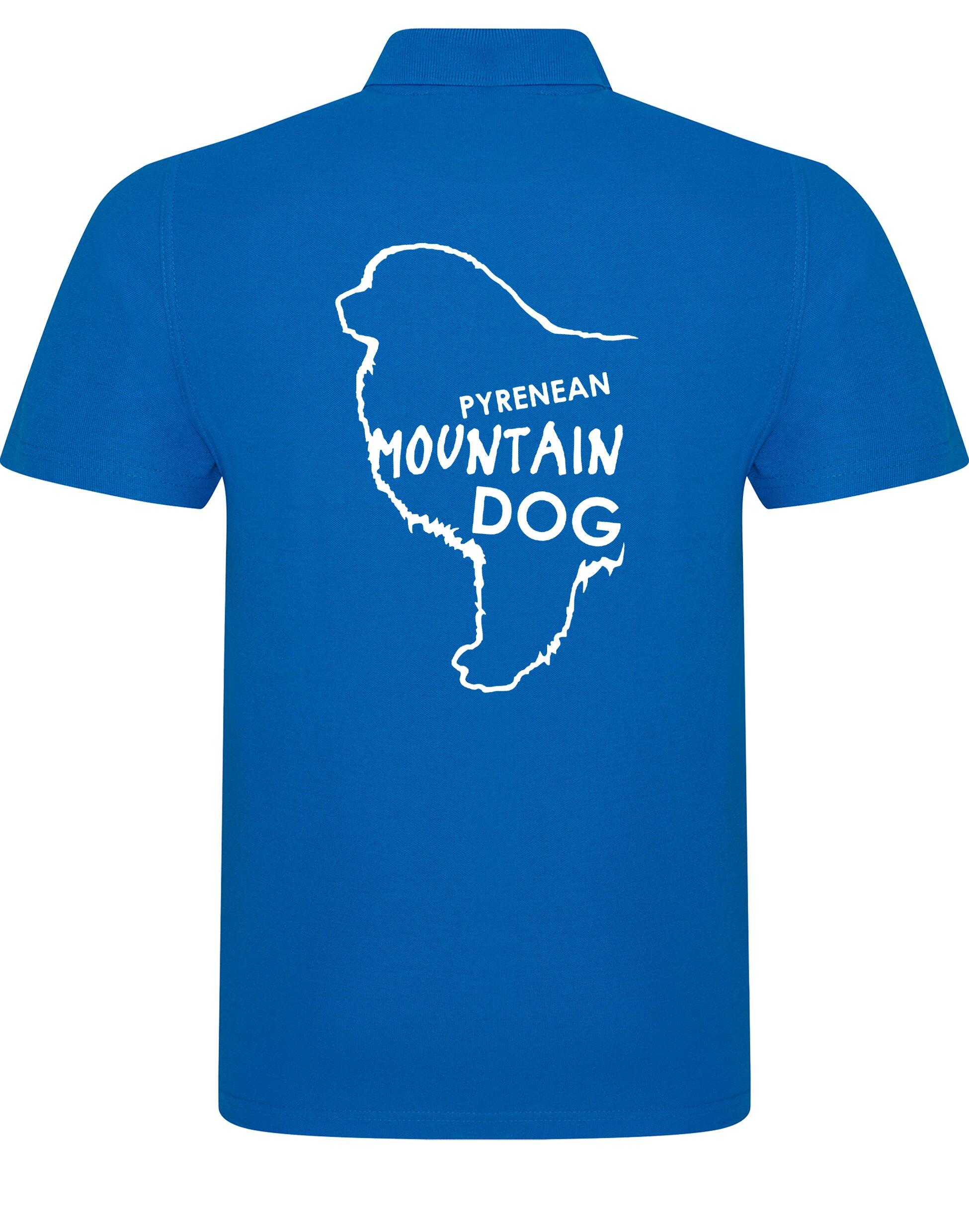 Unisex Pyrenean Mountain Dog Cotton Polo featuring exclusive breed artwork, crafted from premium breathable cotton for all-day comfort and a relaxed, stylish fit, perfect for Pyrenean Mountain Dog enthusiasts.