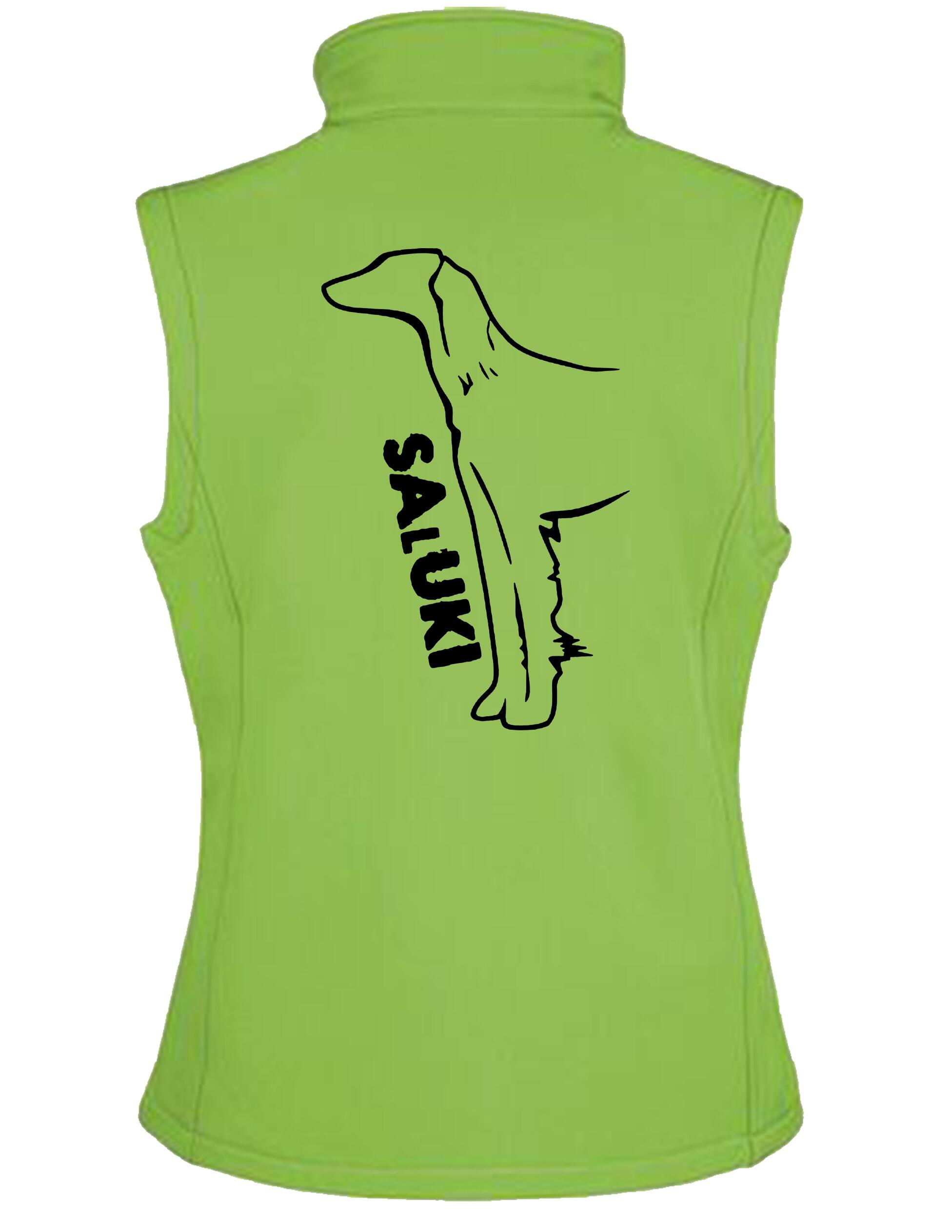 Saluki Unisex Softshell Jacket featuring exclusive breed artwork, water-resistant outer fabric, soft fleece lining, and a versatile unisex fit for comfort, warmth, and style.