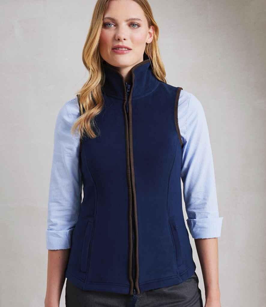 PR804 Premier Ladies Artisan Fleece Gilet MODEL