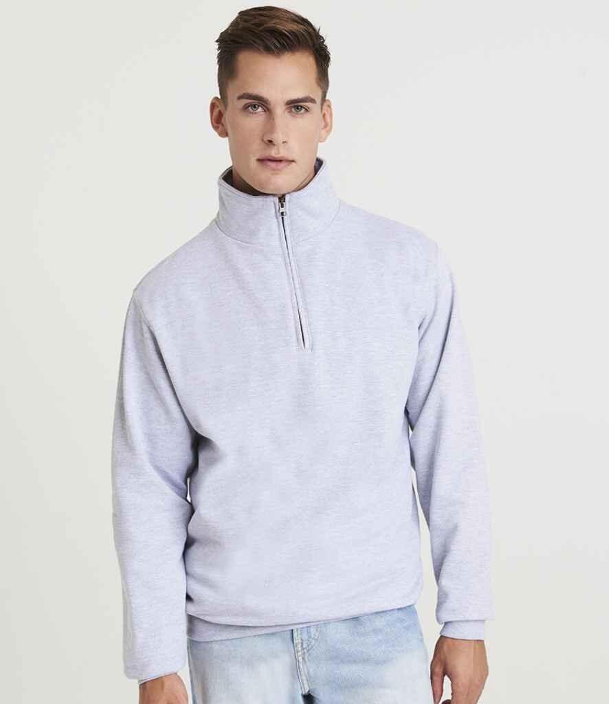 JH046 AWDis Sophomore Zip Neck Sweatshirt model