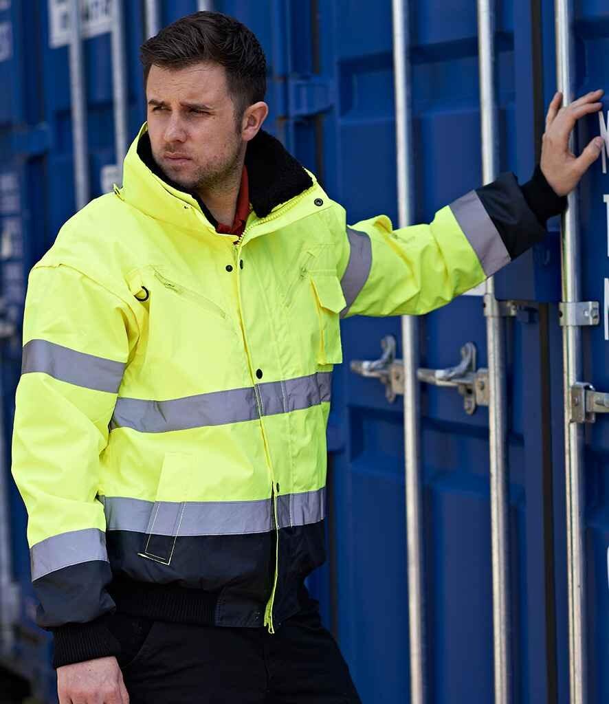 PW013 (C465) Portwest 3-in-1 Hi-Vis Bomber Jacket MODEL