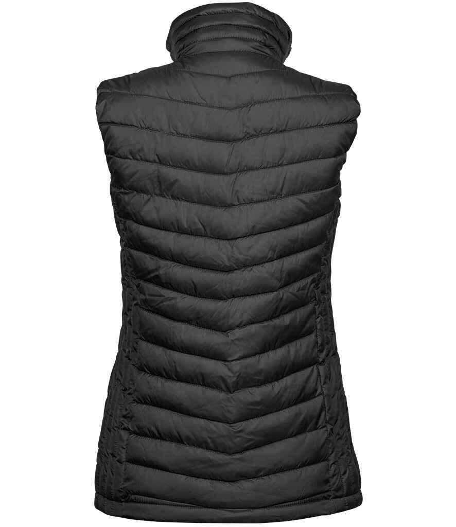 T9633 (9633) Tee Jays Ladies Zepelin Padded Bodywarmer BLACK BACK