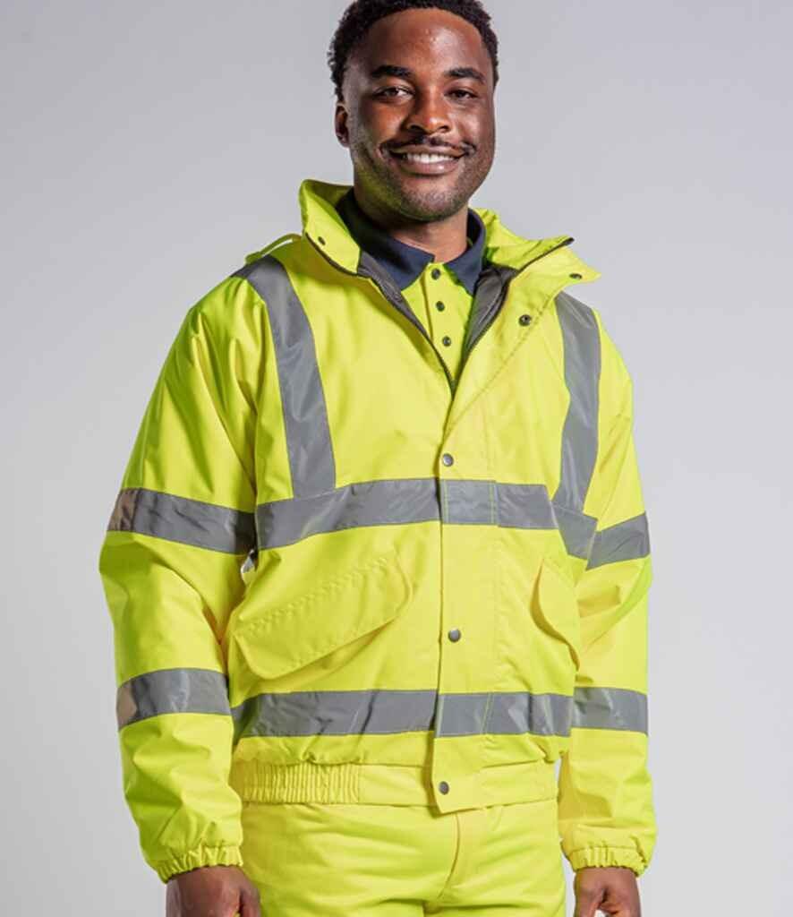 RX770 Pro RTX High Visibility Bomber Jacket MODEL FRONT