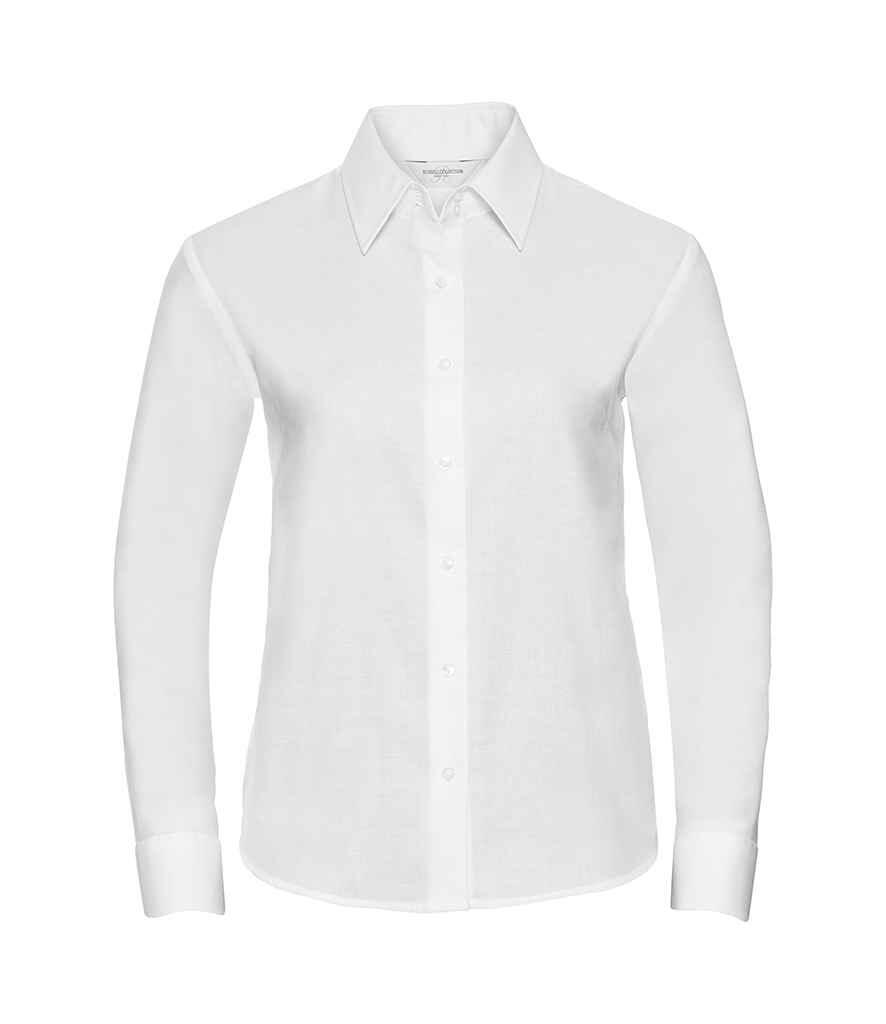 932F Russell Collection Ladies Long Sleeve Easycare Oxford Shirt