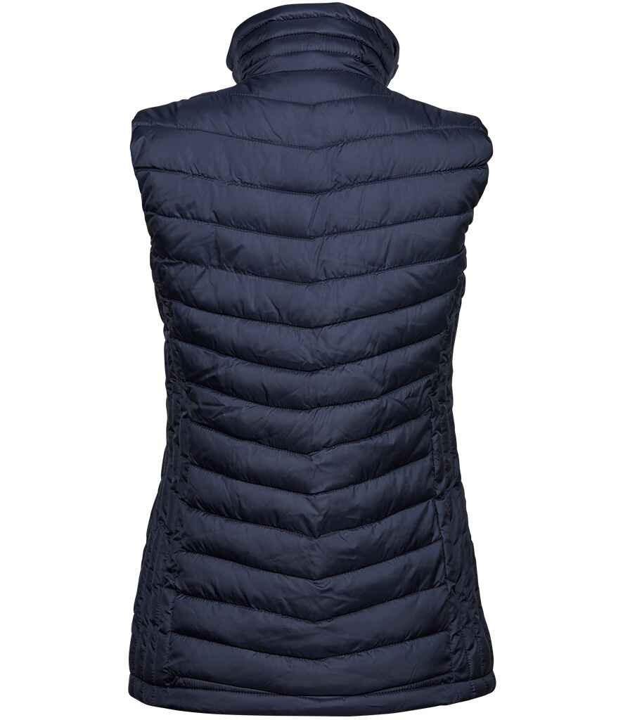 T9633 (9633) Tee Jays Ladies Zepelin Padded Bodywarmer NAVY BACK