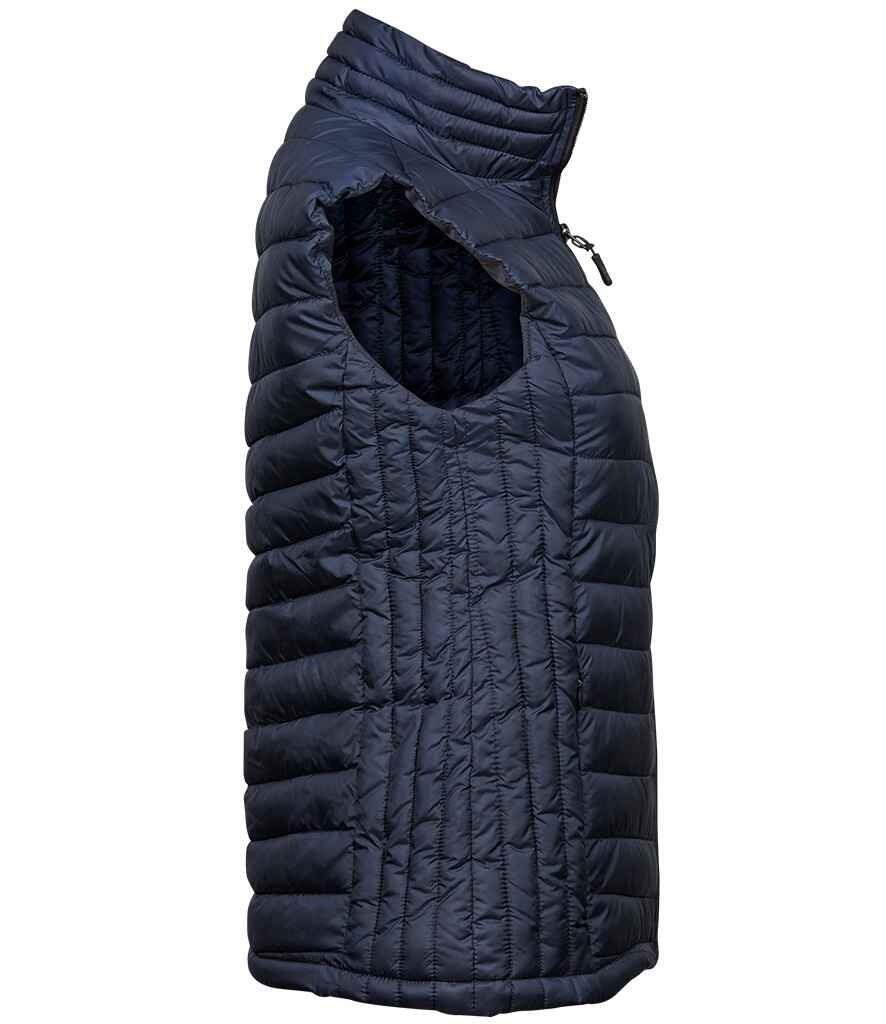 T9633 (9633) Tee Jays Ladies Zepelin Padded Bodywarmer NAVY SIDE
