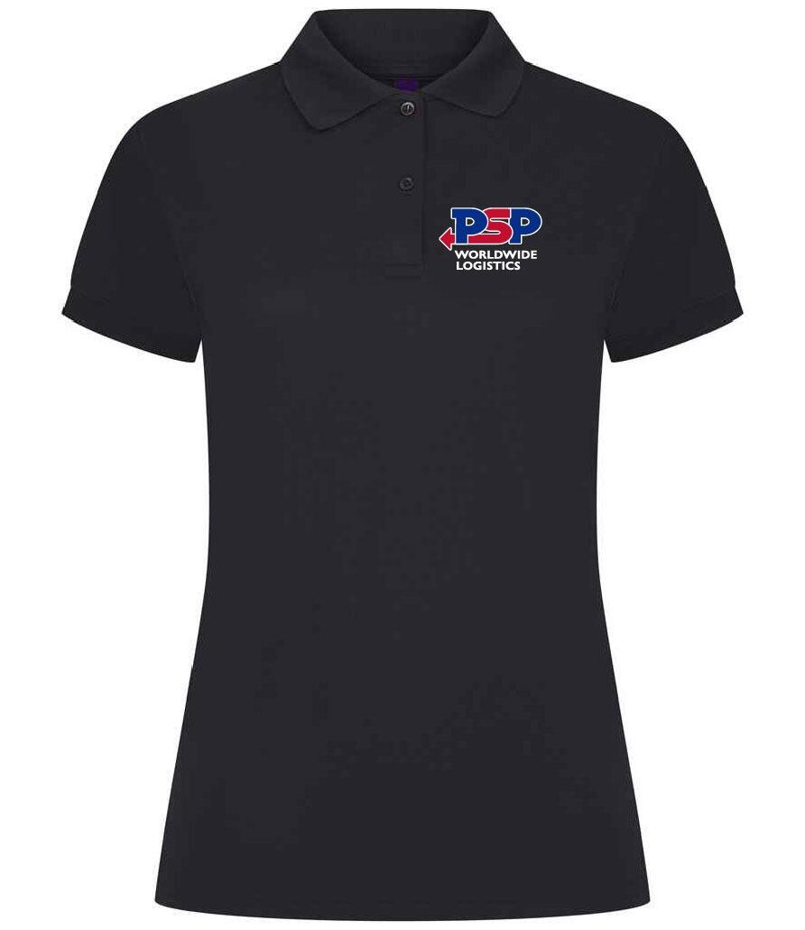 H476 ladies polo navy front