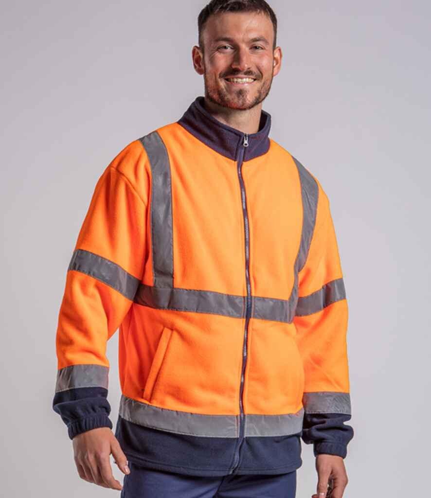 RX750 Pro RTX High Visibility Fleece Jacket MODEL FRONT